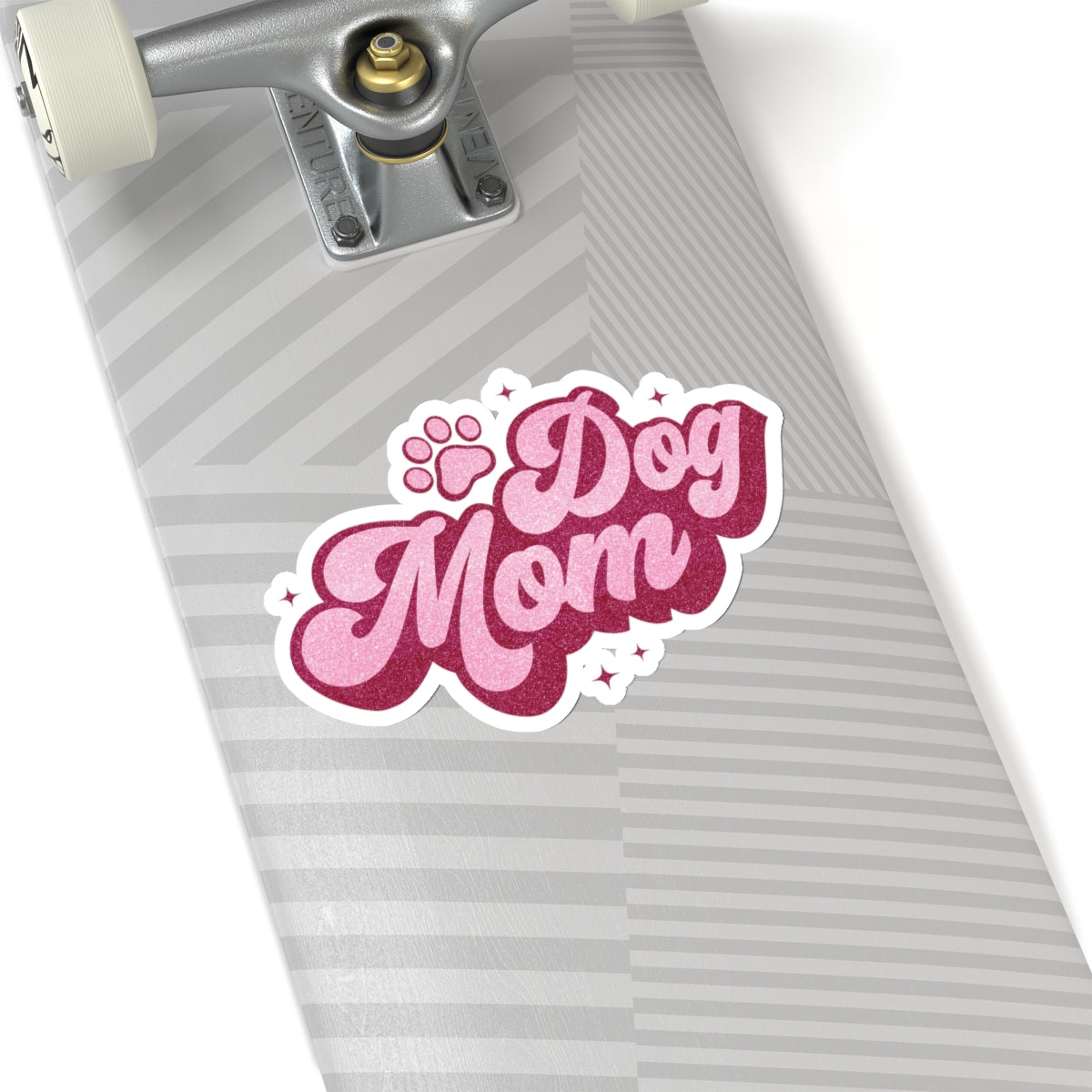 Dog Mom Pink Kiss-Cut Stickers
