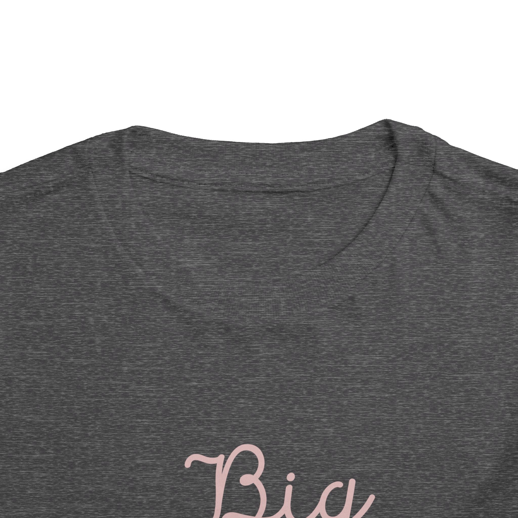 Pink Cursive - Big Sister Kids' T-Shirt -Gift for New Siblinngs - 3/4-7/8