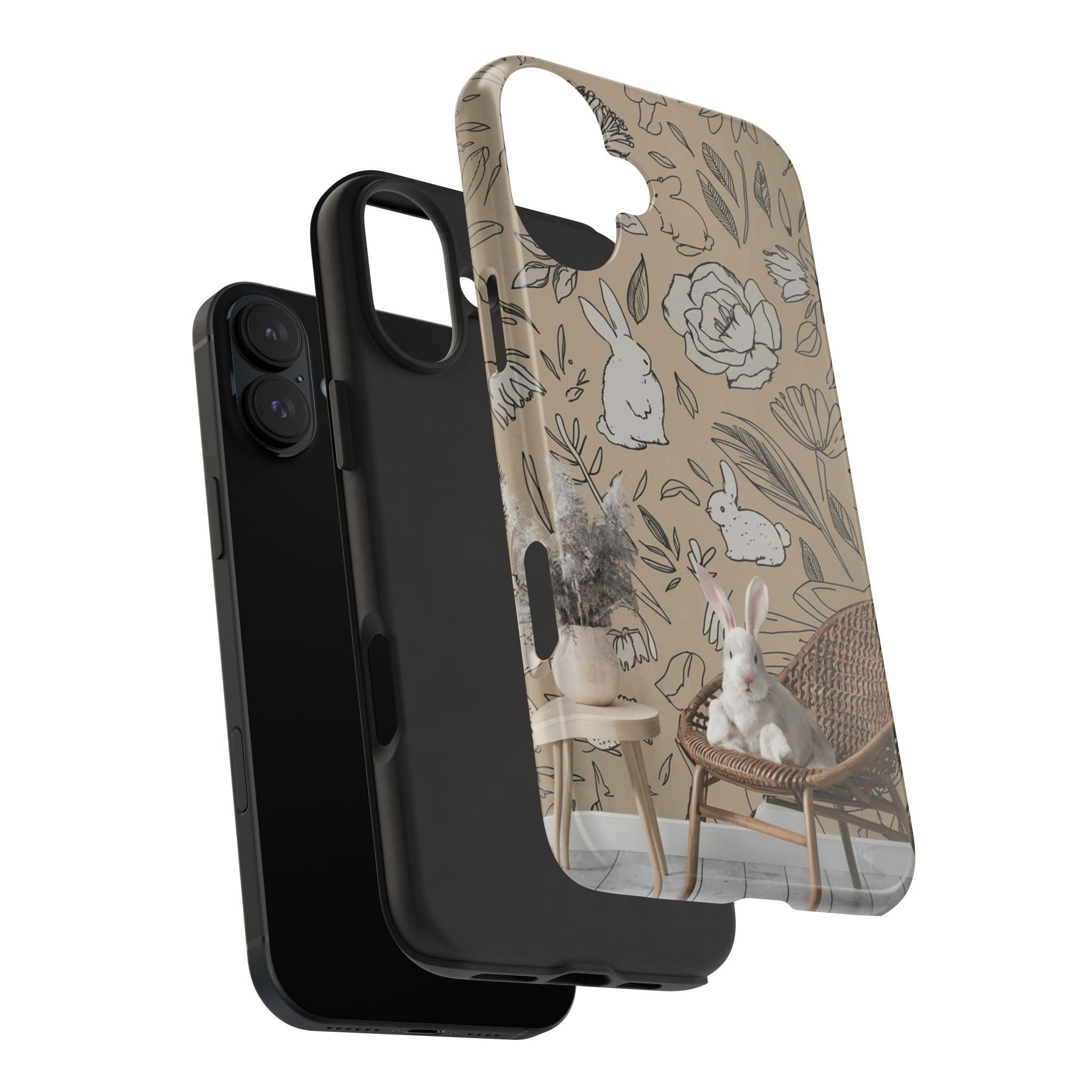 Bunny Business - Tough Case for iPhone 14, 15, 16 - Spruced Roost
