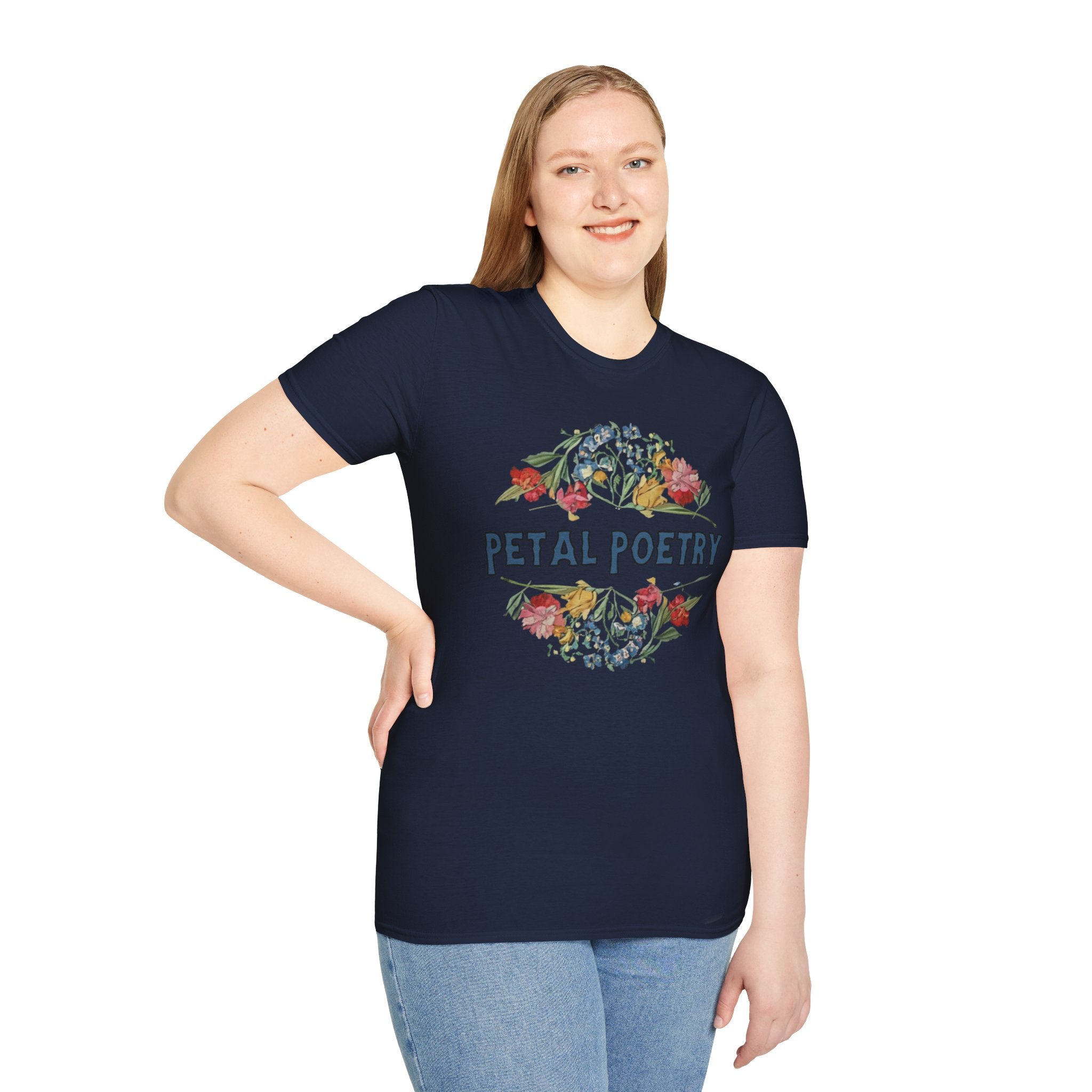 Petal Poetry Unisex Softstyle T-Shirt - S-3XL - Spruced Roost