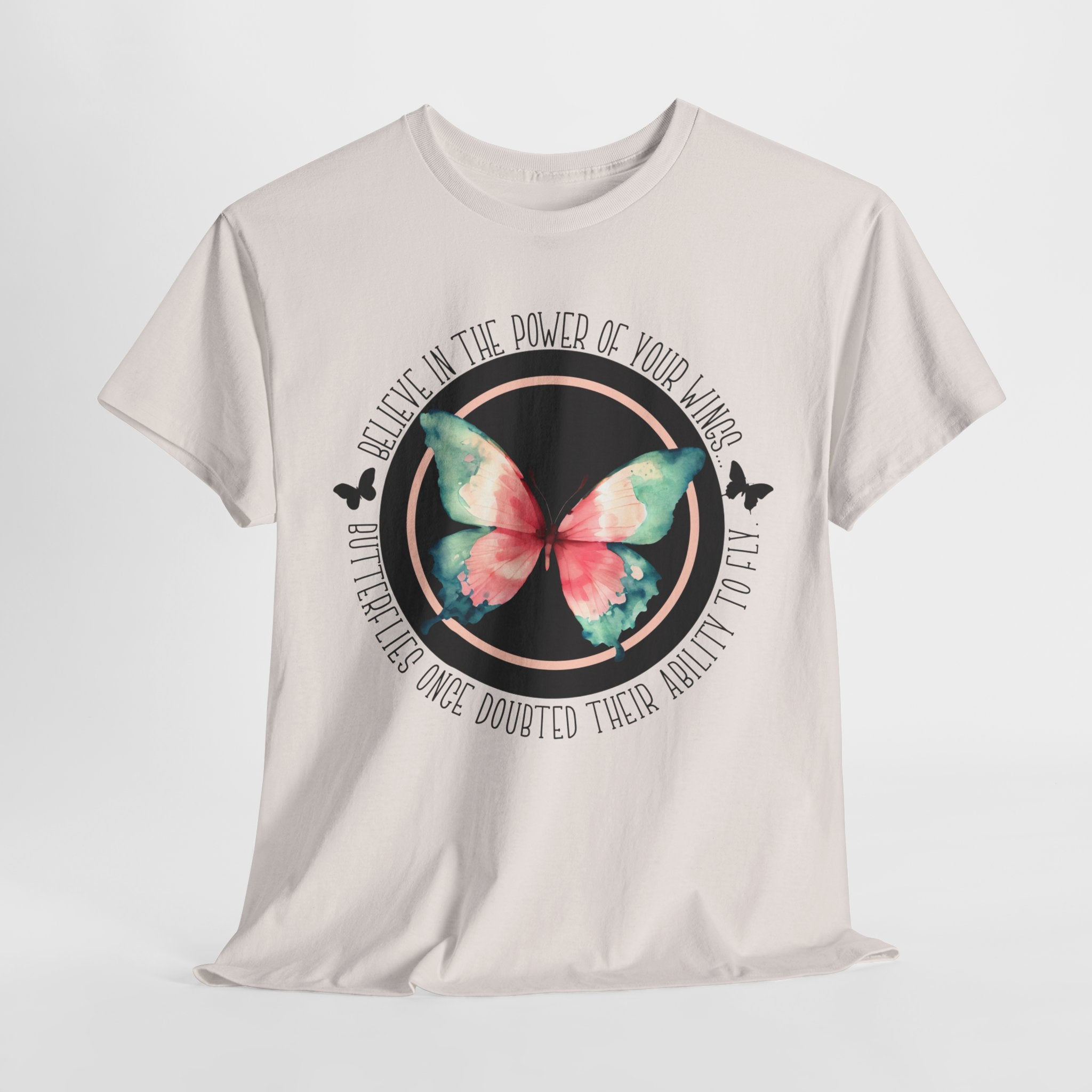 Believe in the Butterfly - Unisex Heavy Cotton Tee - Spruced Roost