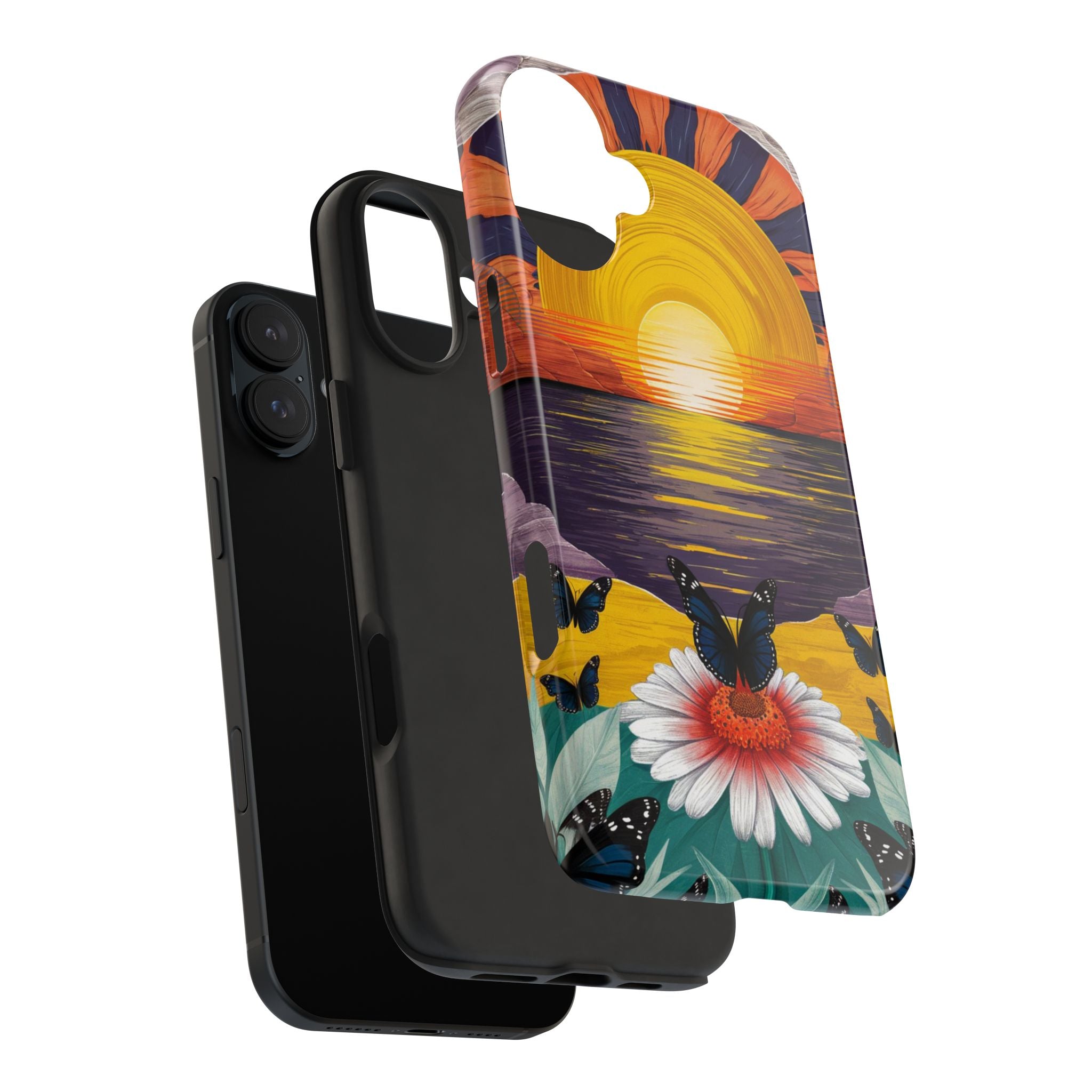 Butterly Sunset Beach - Tough Case for iPhone 14, 15, 16 - Spruced Roost