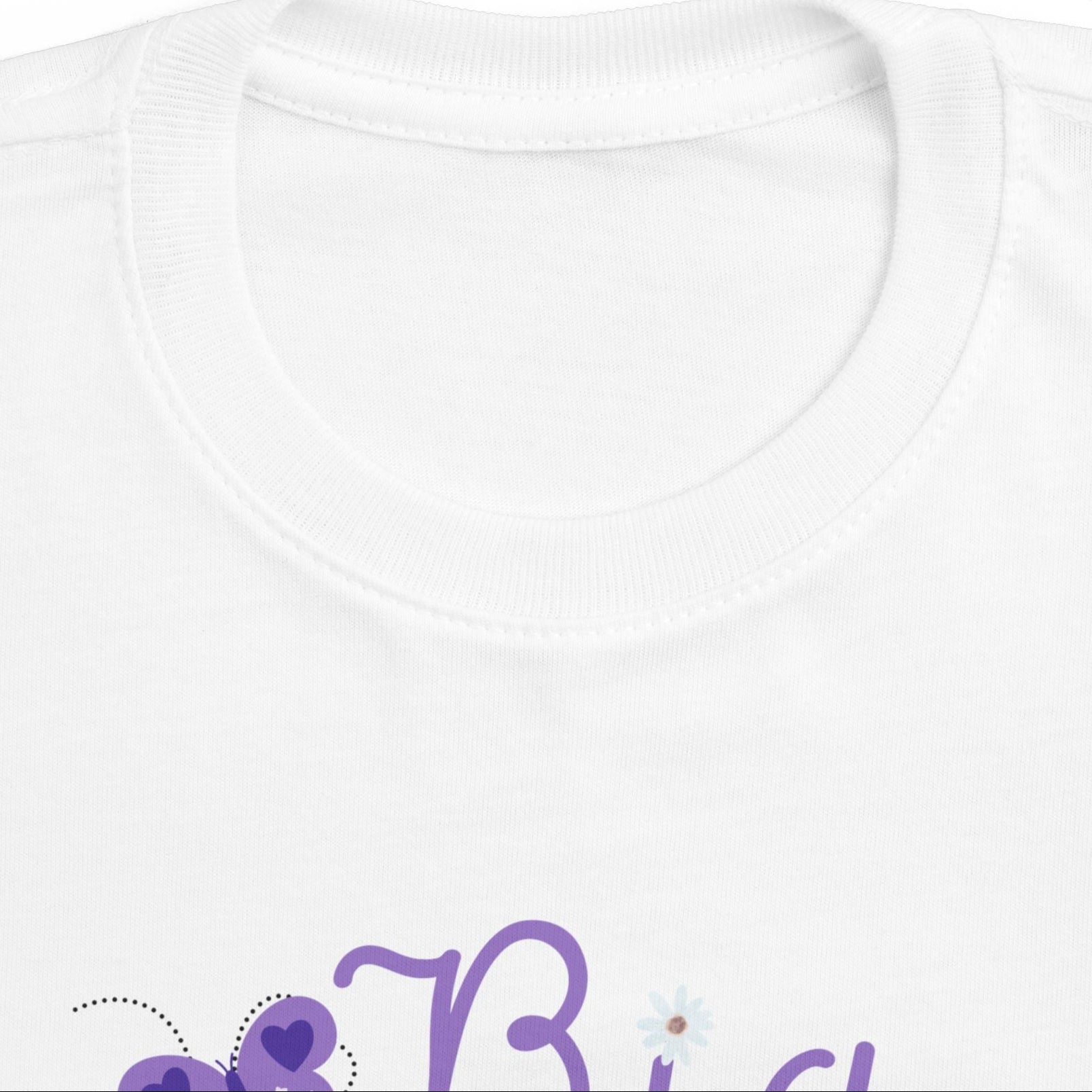 Butterfly Big Sister - Baby T-Shirt - Infant Tee for New Siblings