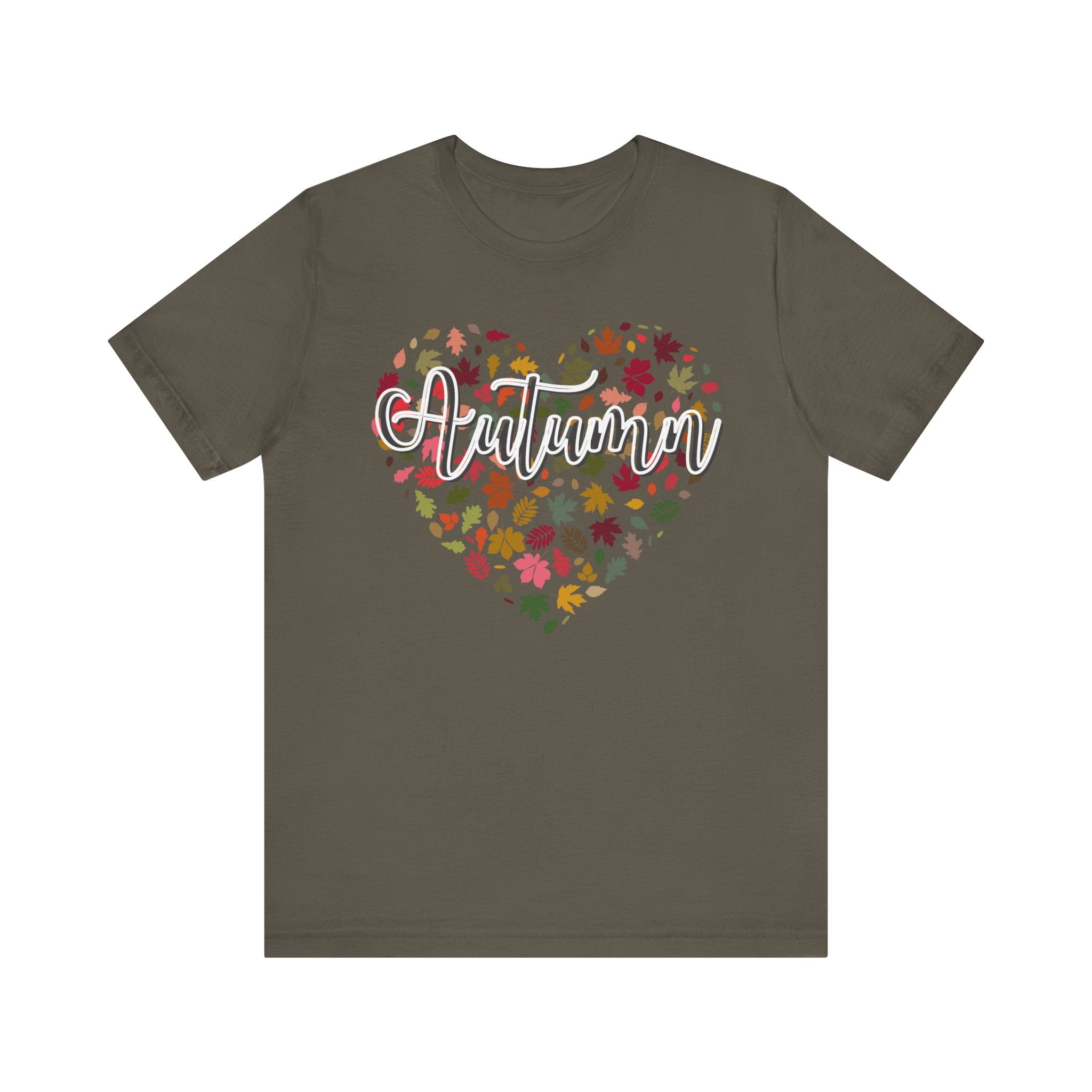Autumn Love Heart Women's Jersey short sleeve tee