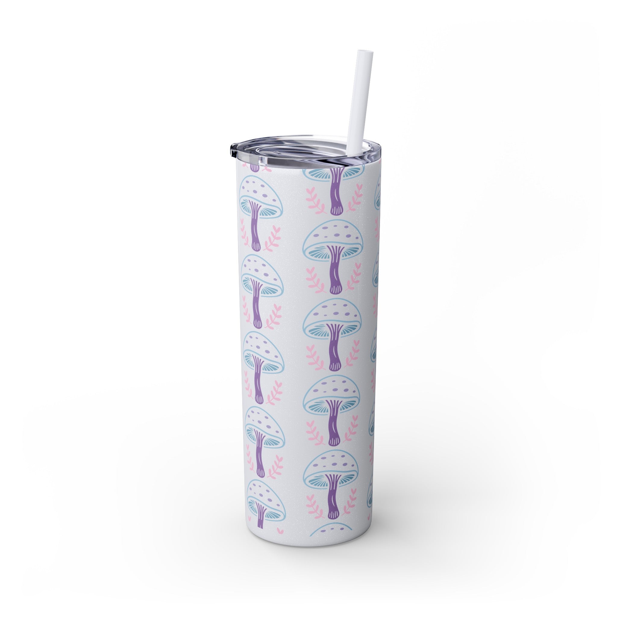 Glitter Tumblers Mushroom Magic - Skinny Tumbler with Straw, 20oz