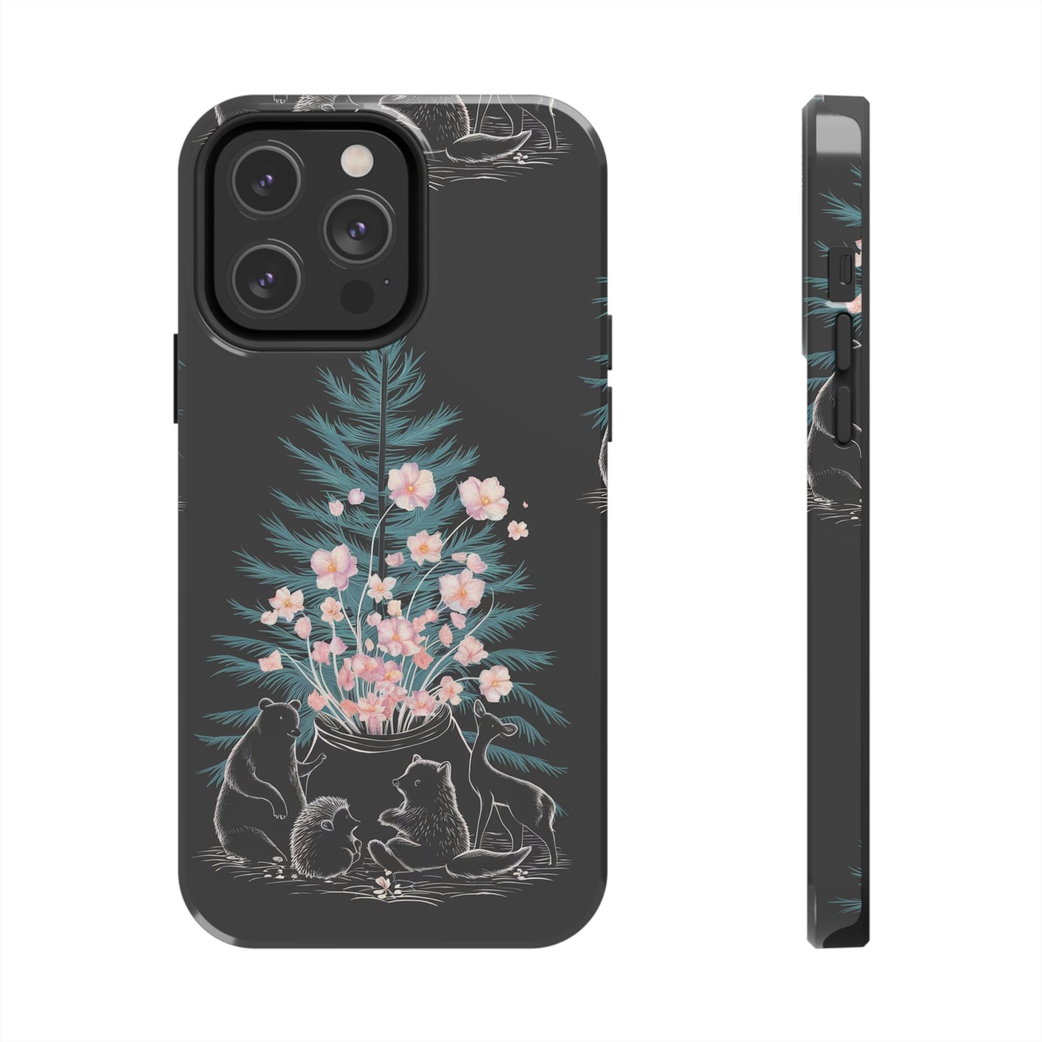 Campfire Woodland Friends - Tough Case for iPhone 14, 15, 16 - Spruced Roost