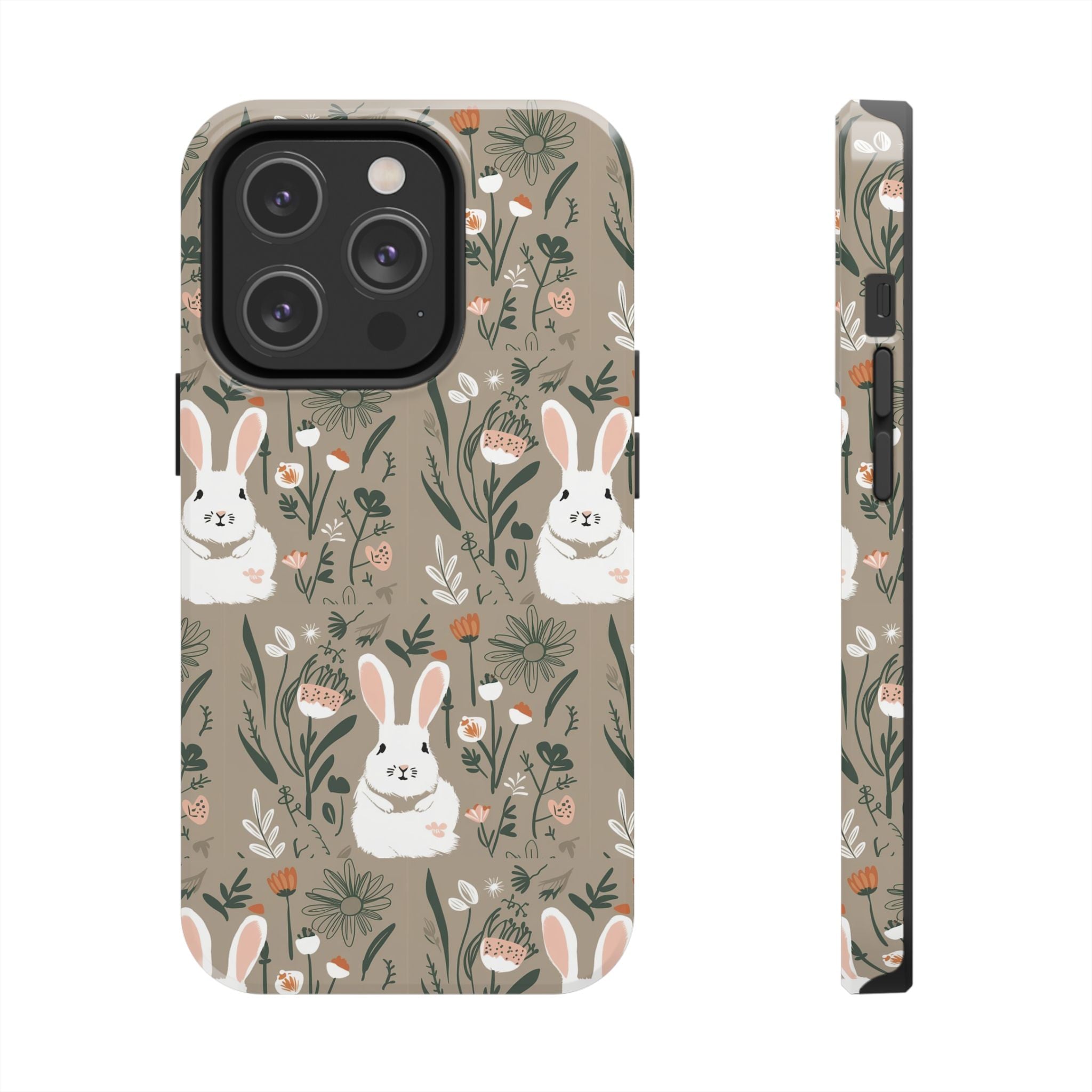 Felt Cotton Tails - Tough Case for iPhone 14, 15, 16 - Spruced Roost
