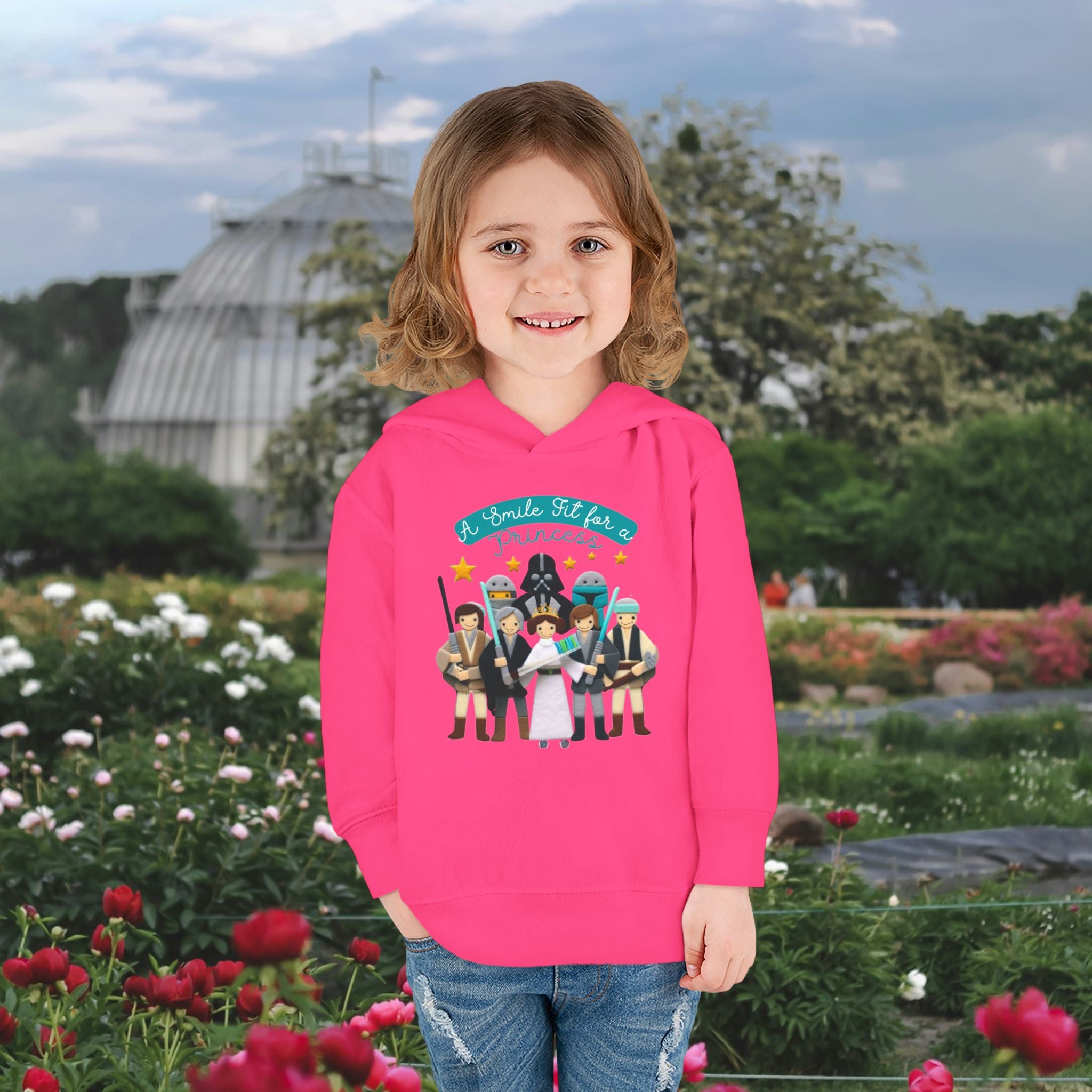 A Smile fit for a Princess - Toddler Pullover Fleece Hoodie