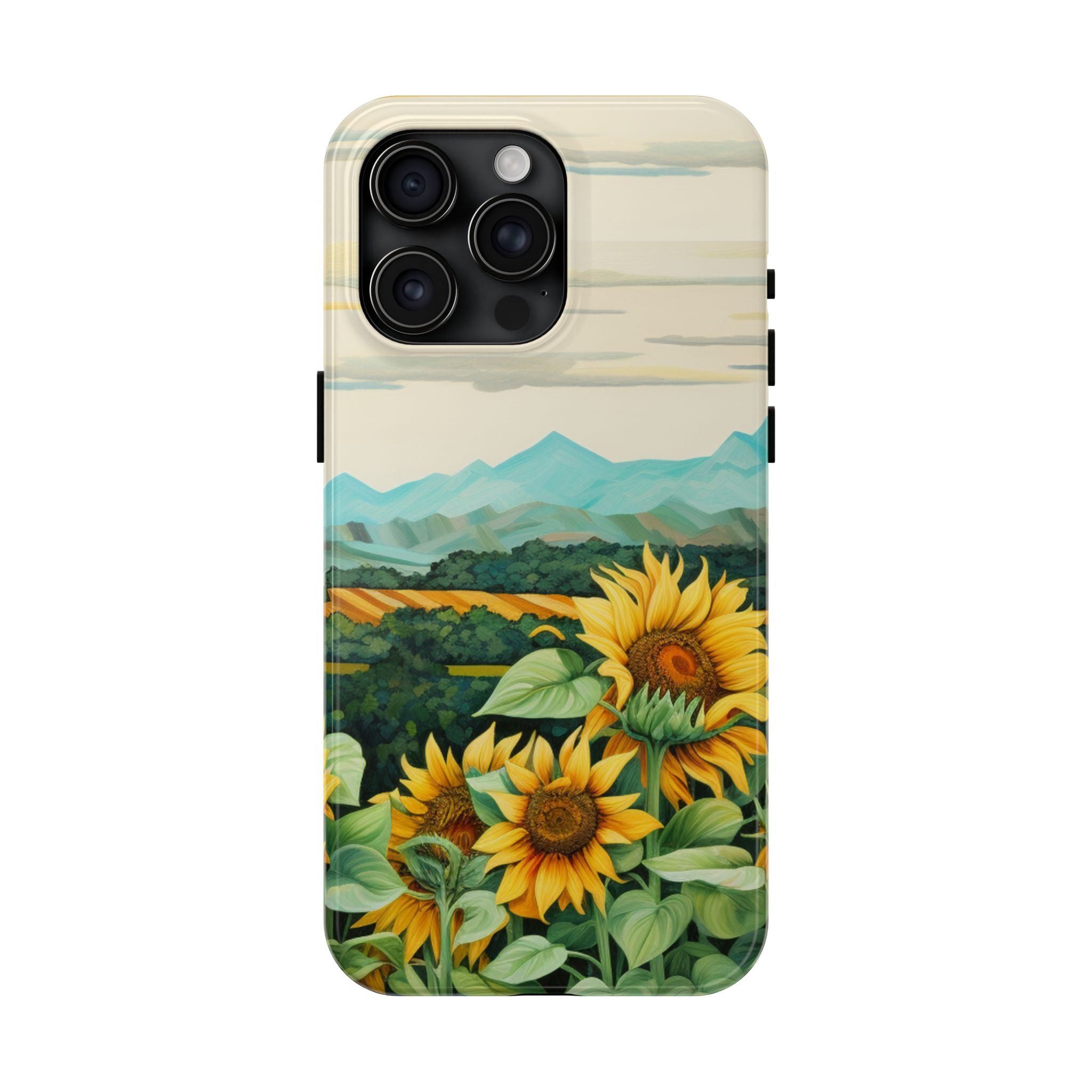 Mountain View Sunflowers - Tough Case for iPhone 14, 15, 16