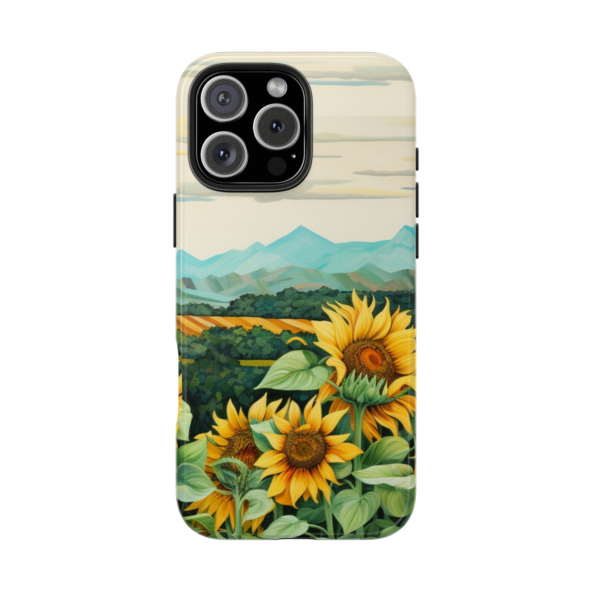 Mountain View Sunflowers - Tough Case for iPhone 14, 15, 16