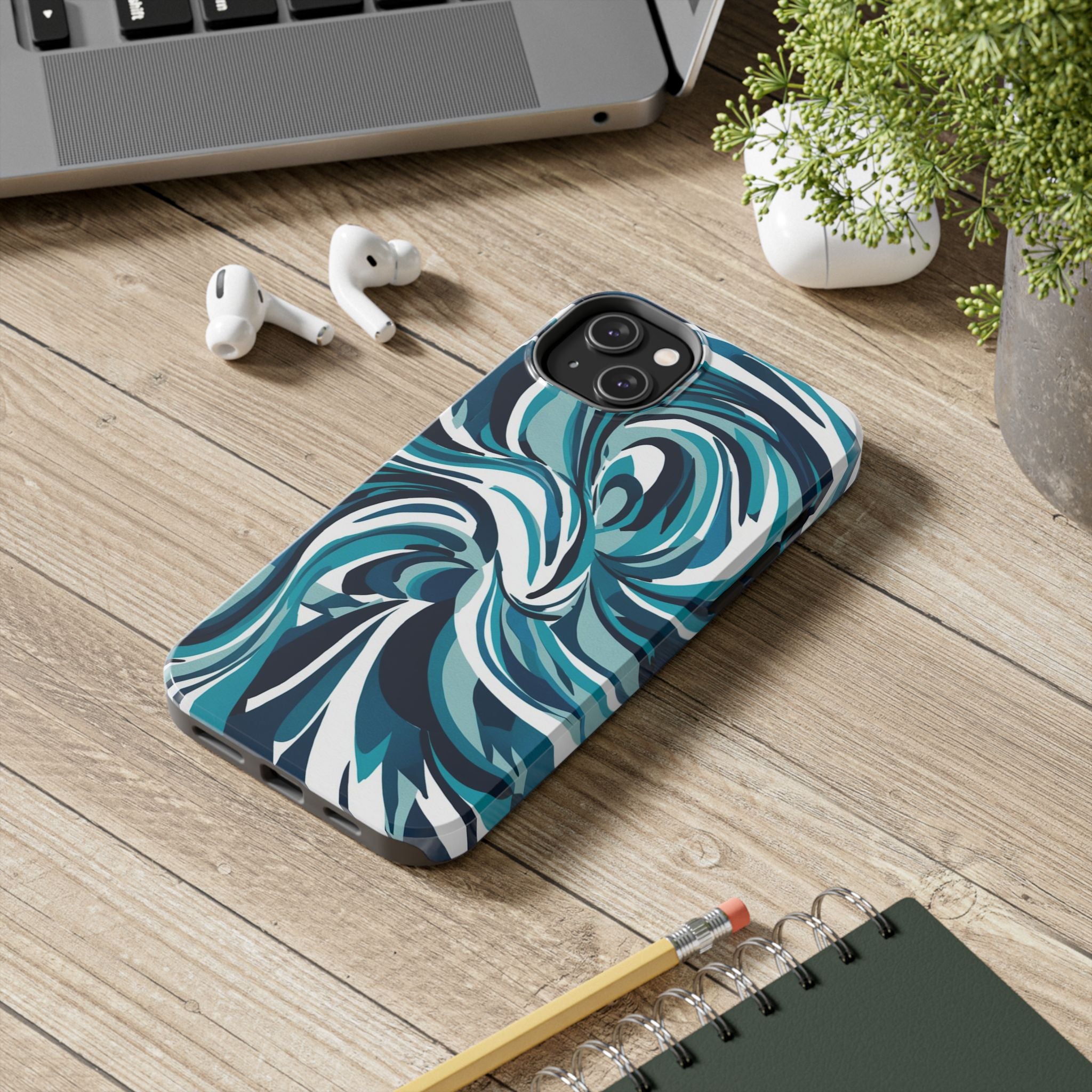 Churning Pacific Seas - Tough Case for iPhone 14, 15, 16 - Spruced Roost