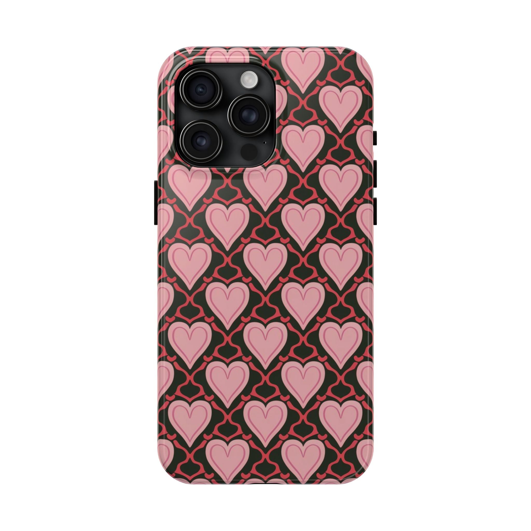 Trellis Hearted - Tough Case for iPhone 14, 15, 16 - Spruced Roost