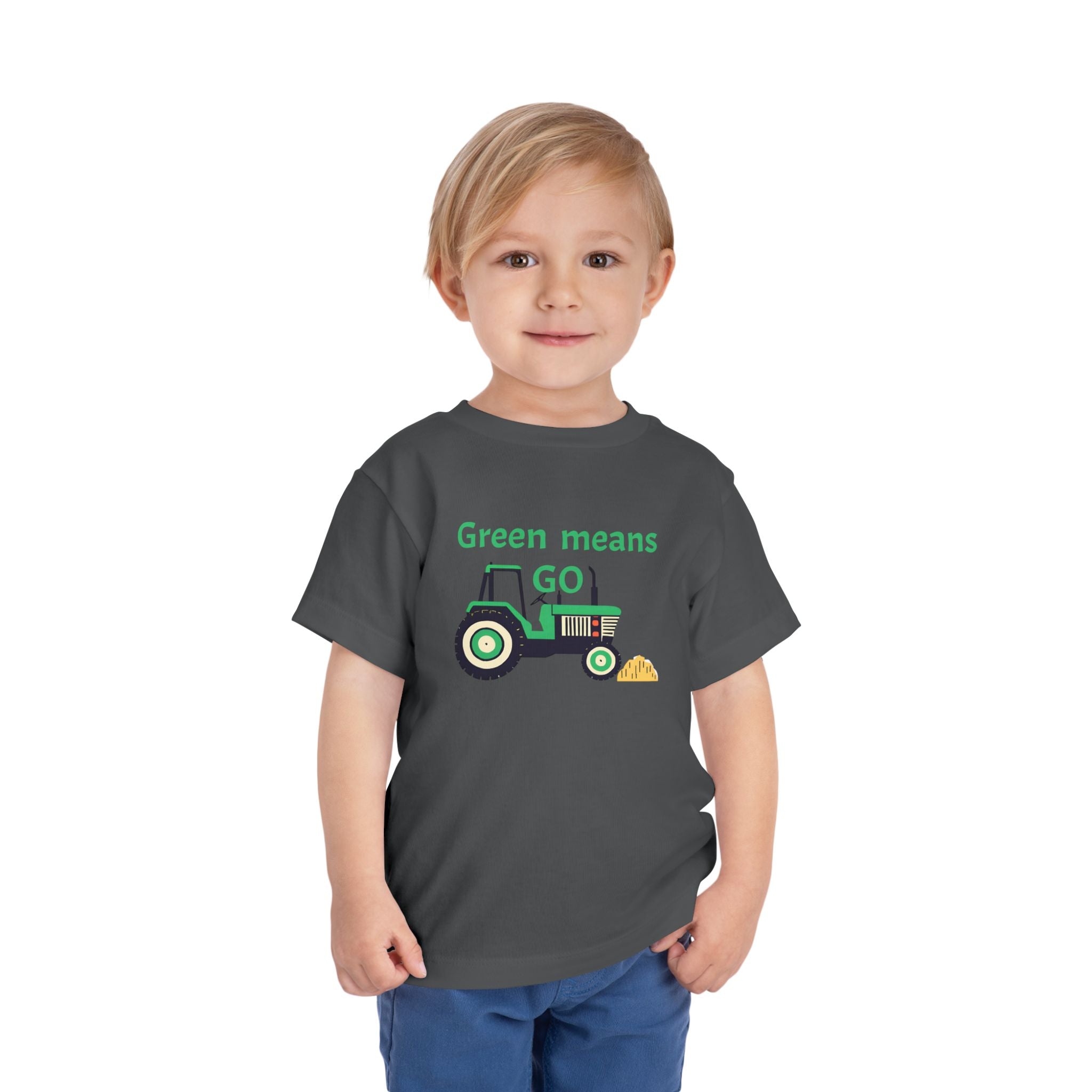 Tractor Green Means Go - Kids' T-Shirt - 2T, 3T, 4T, 5T