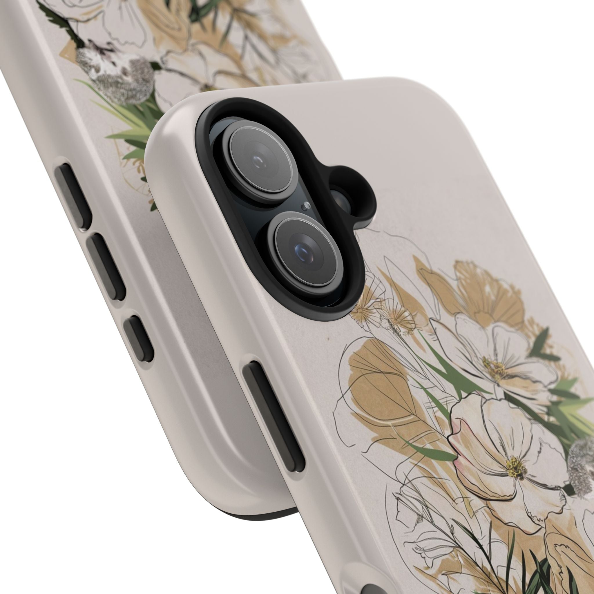 Hedgehog Garden Grafitti - Tough Case for iPhone 14, 15, 16 - Spruced Roost