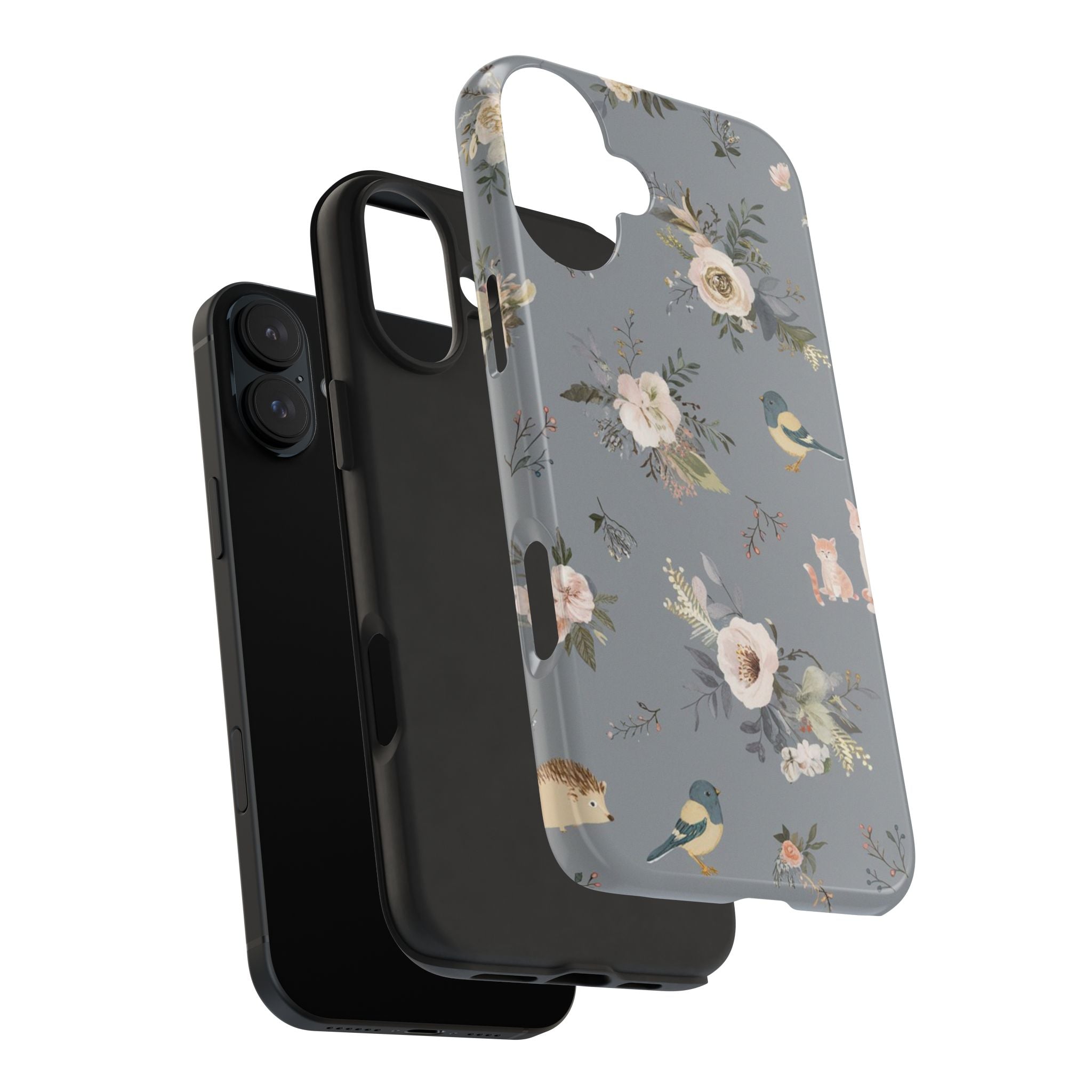 Cats and Birds - Tough Case for iPhone 14, 15, 16 - Spruced Roost