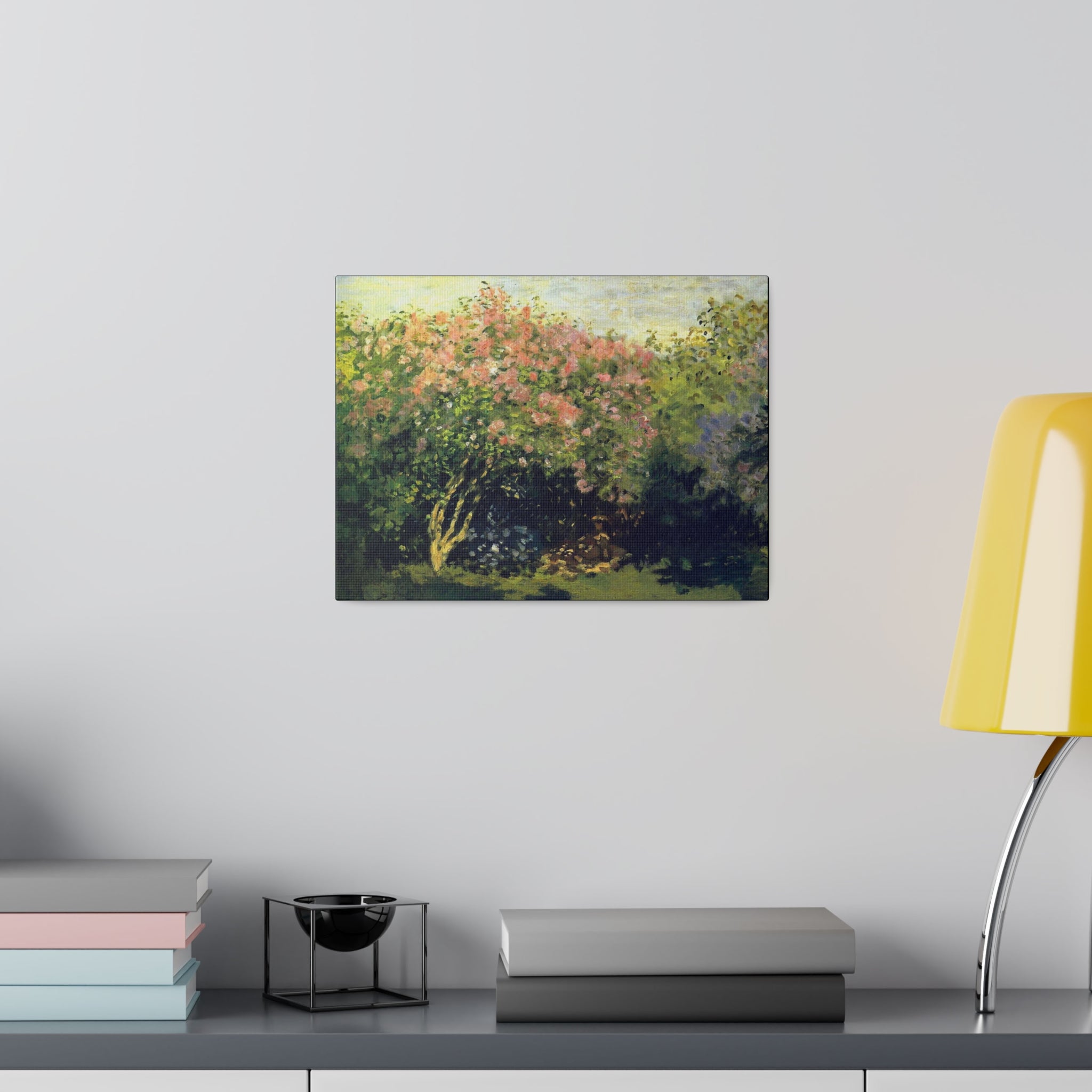 Lilacs in the Sun - Claude Monet - Matte Canvas, Stretched, 0.75" - Spruced Roost
