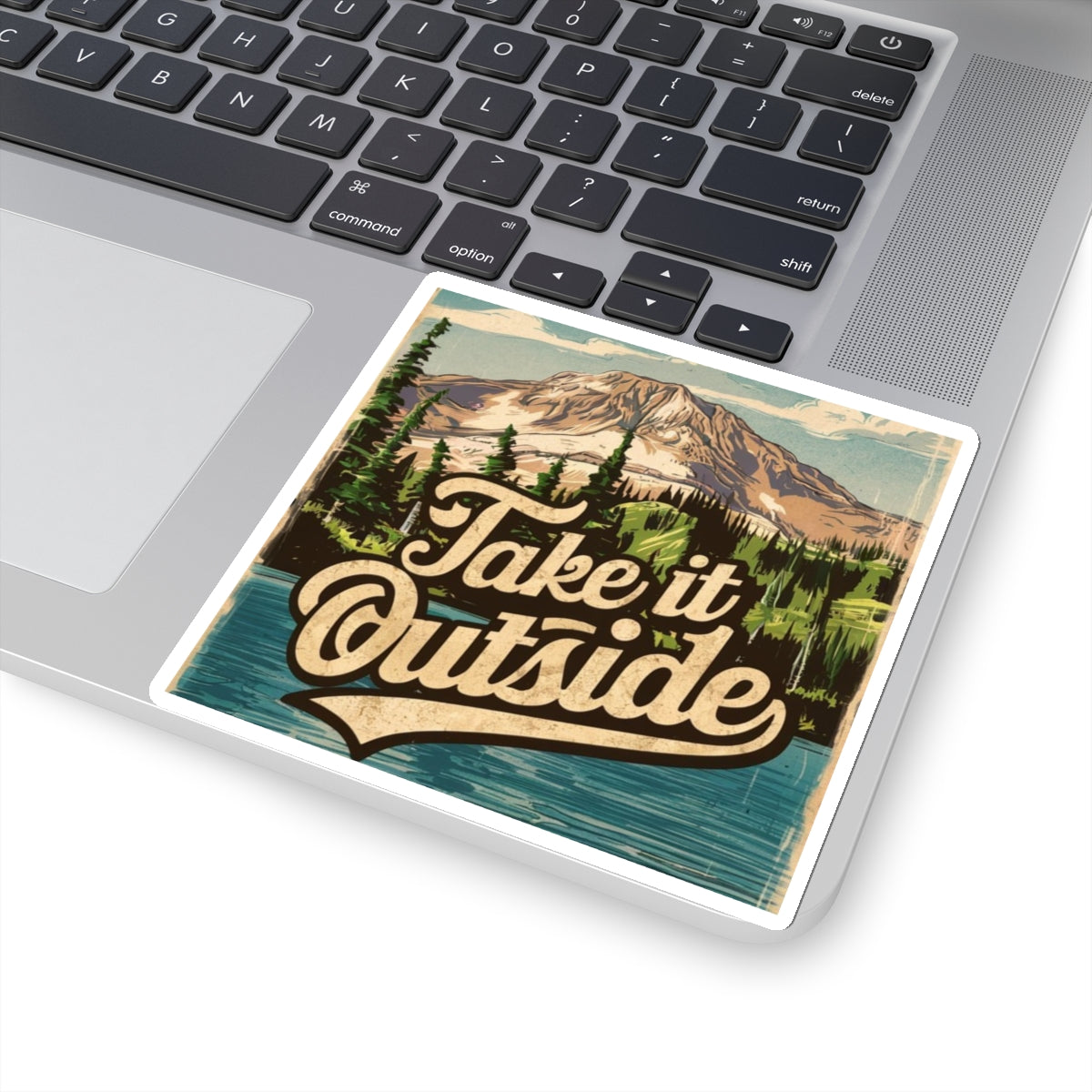 Take it Outside Mountain Lake - Kiss-Cut Stickers