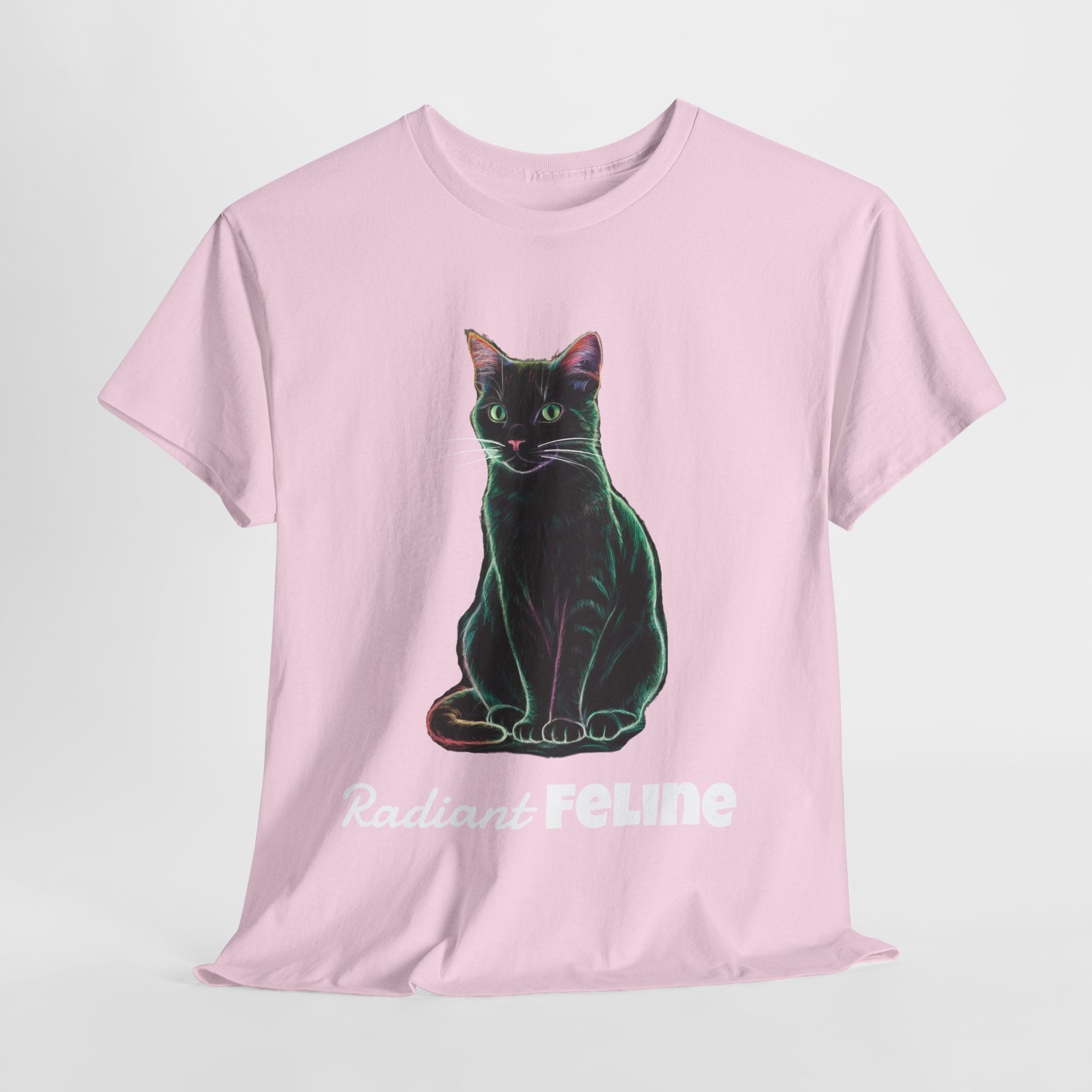 Radiant Feline - Unisex Heavy Cotton Tee
