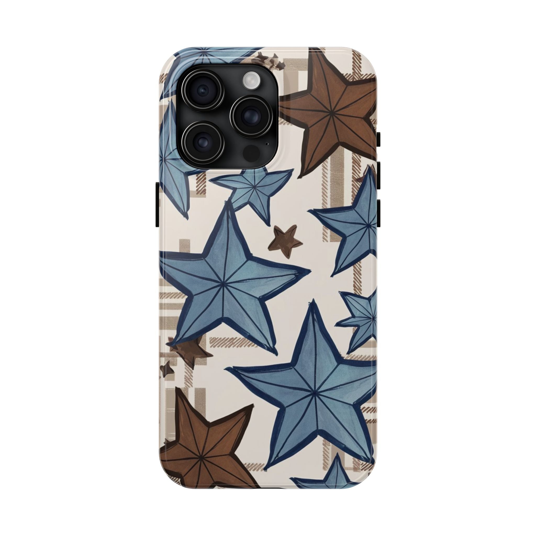 Plaid Stars - Tough Case for iPhone 14, 15, 16 - Spruced Roost