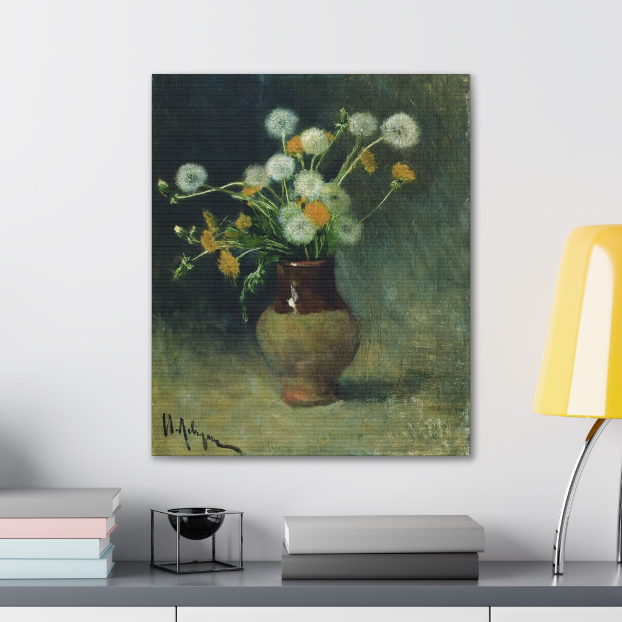 Isaac Levitan Dandelions -1889 Canvas Stretched, 0.75" - Spruced Roost