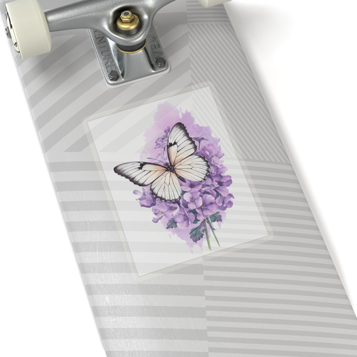 Lavender Butterfly Kiss-Cut Stickers