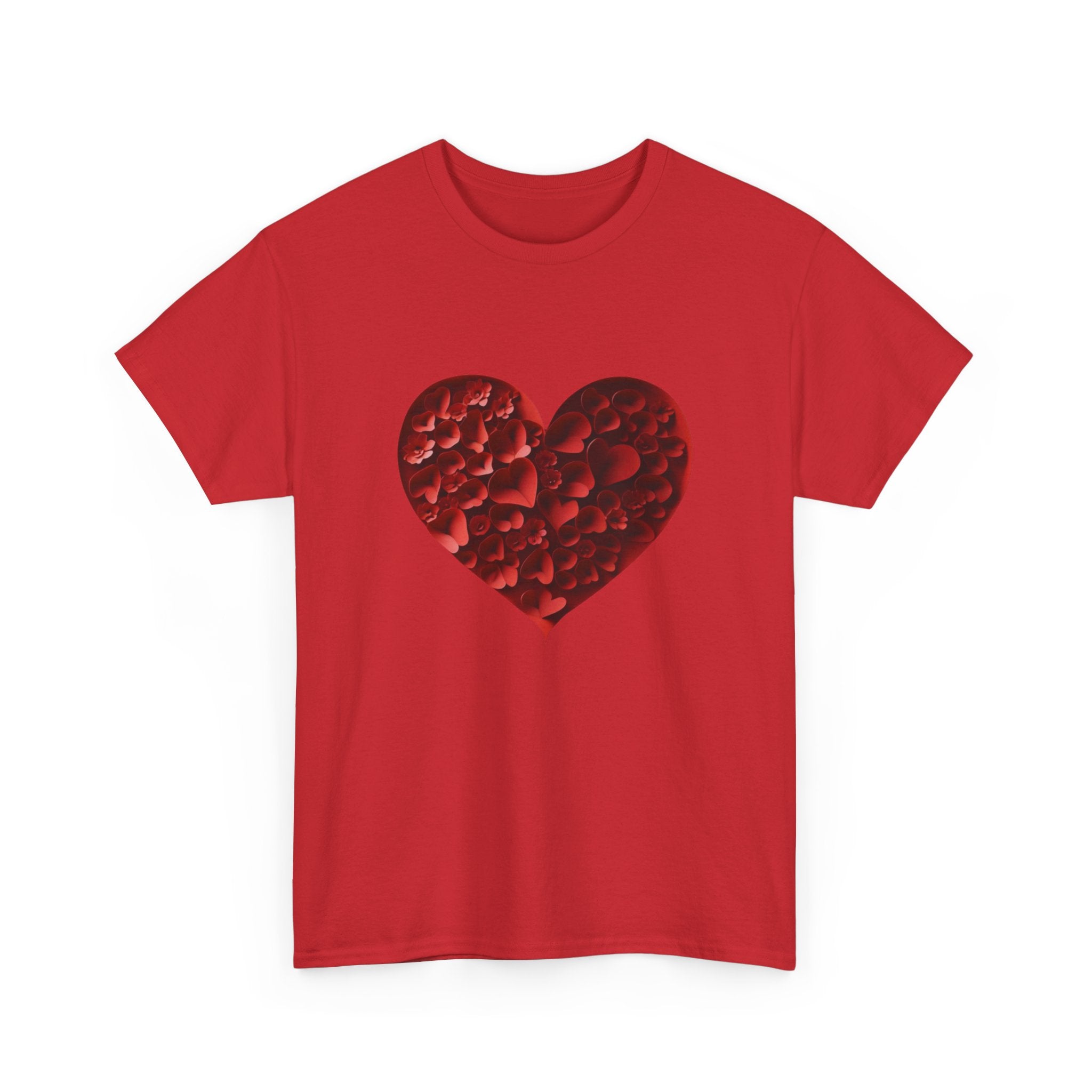 Floral Heart - Unisex Heavy Cotton Tee - Spruced Roost
