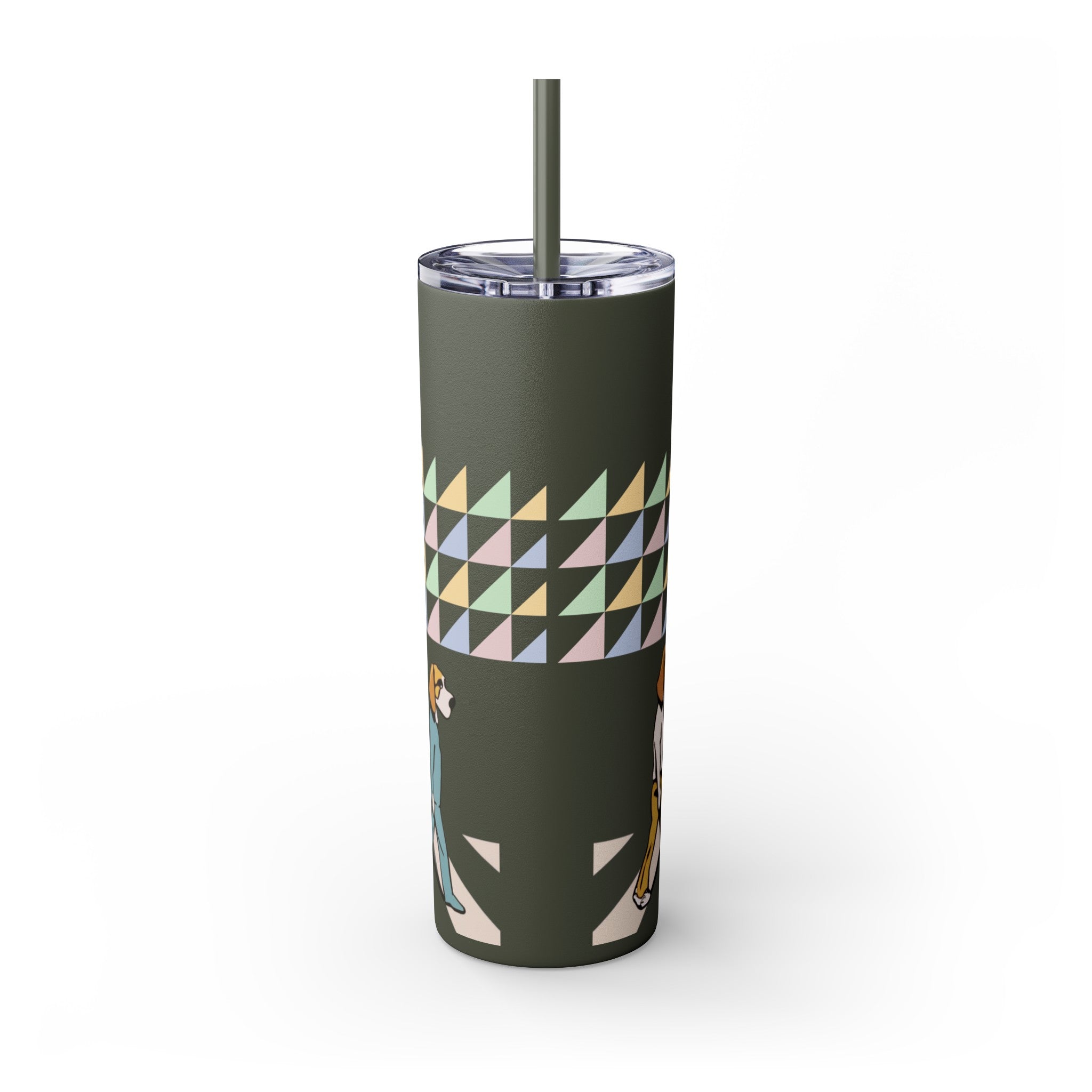 The Beagles - Skinny Tumbler with Straw, 20oz