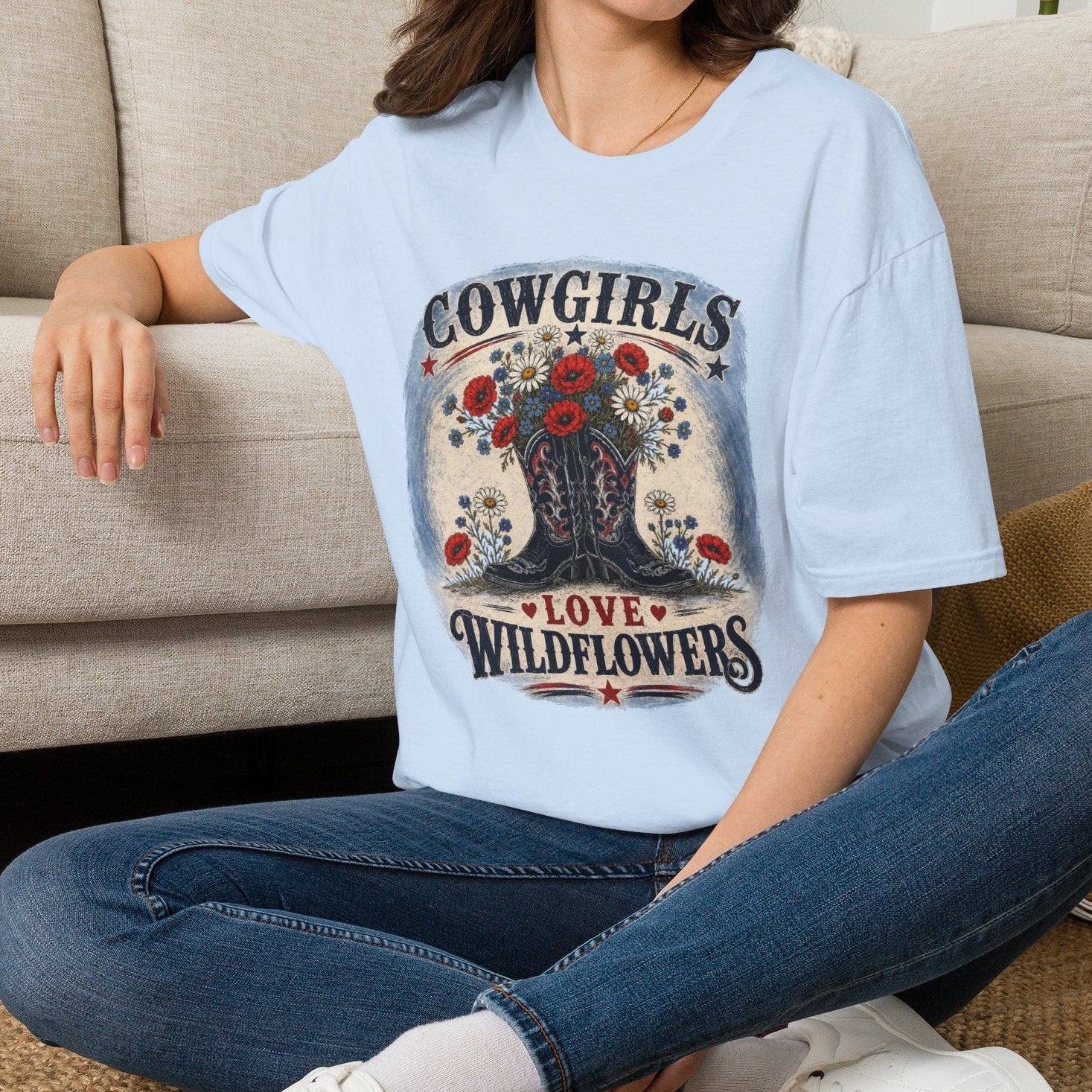 Cowgirls Love Wildflowers - Women's T-shirt