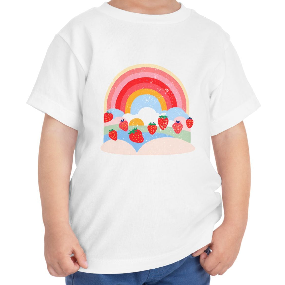 Strawberry Rainbow - Kids' T-Shirt - 2T, 3T, 4T, 5T