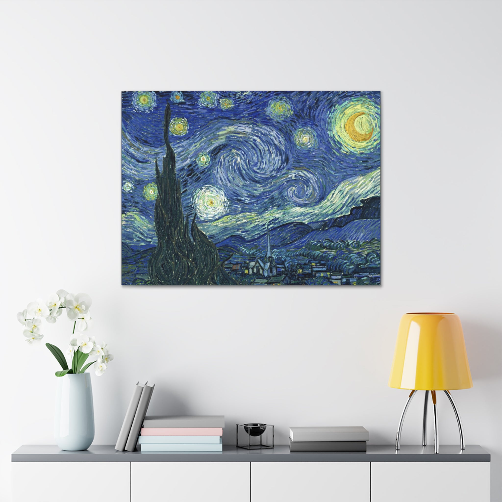 The Starry Night - Vincent Van Gogh - Canvas Gallery Wraps - Spruced Roost