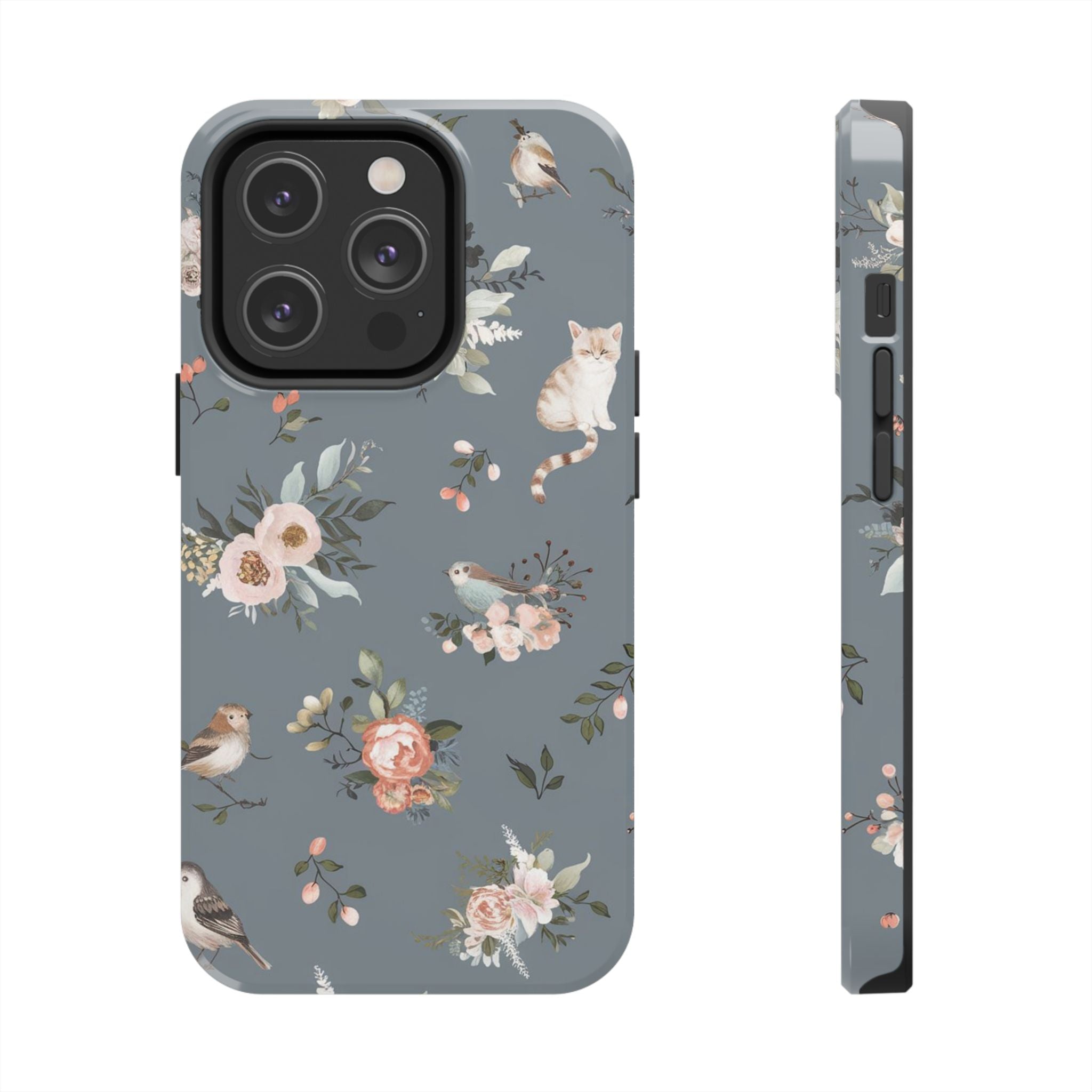 Kitty Cats and Nature - Tough Case for iPhone 14, 15, 16 - Spruced Roost