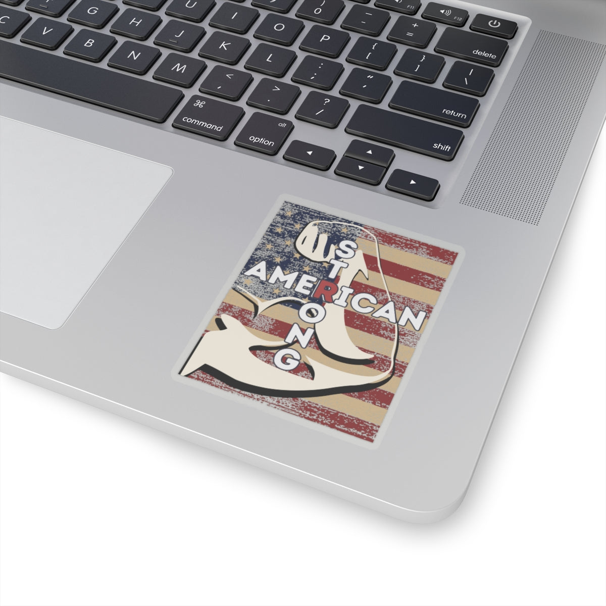 AMERICAN STRONG Cross Kiss-Cut Stickers