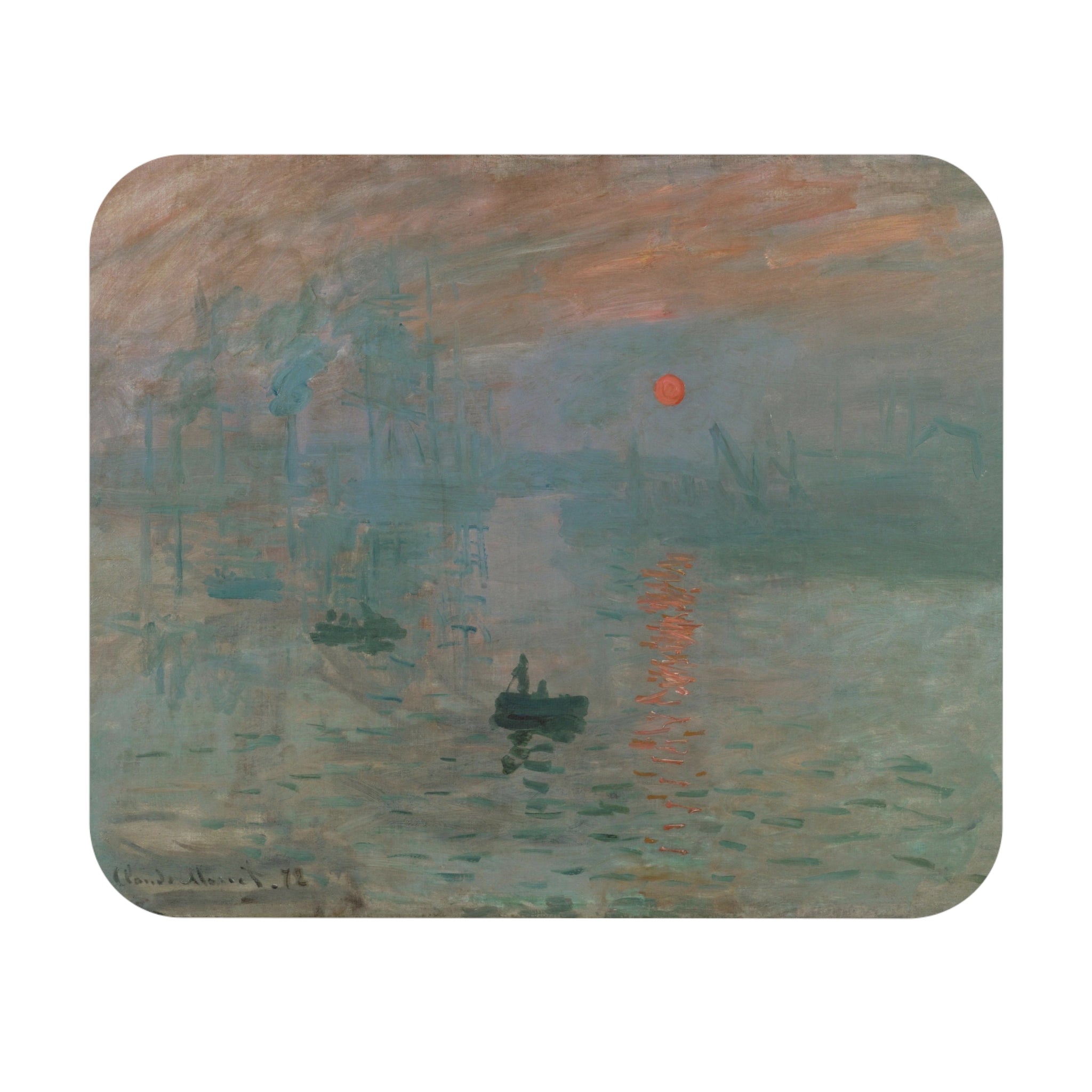 Impression Sunrise - Claude Monet - Mouse pad (Rectangle) - Spruced Roost
