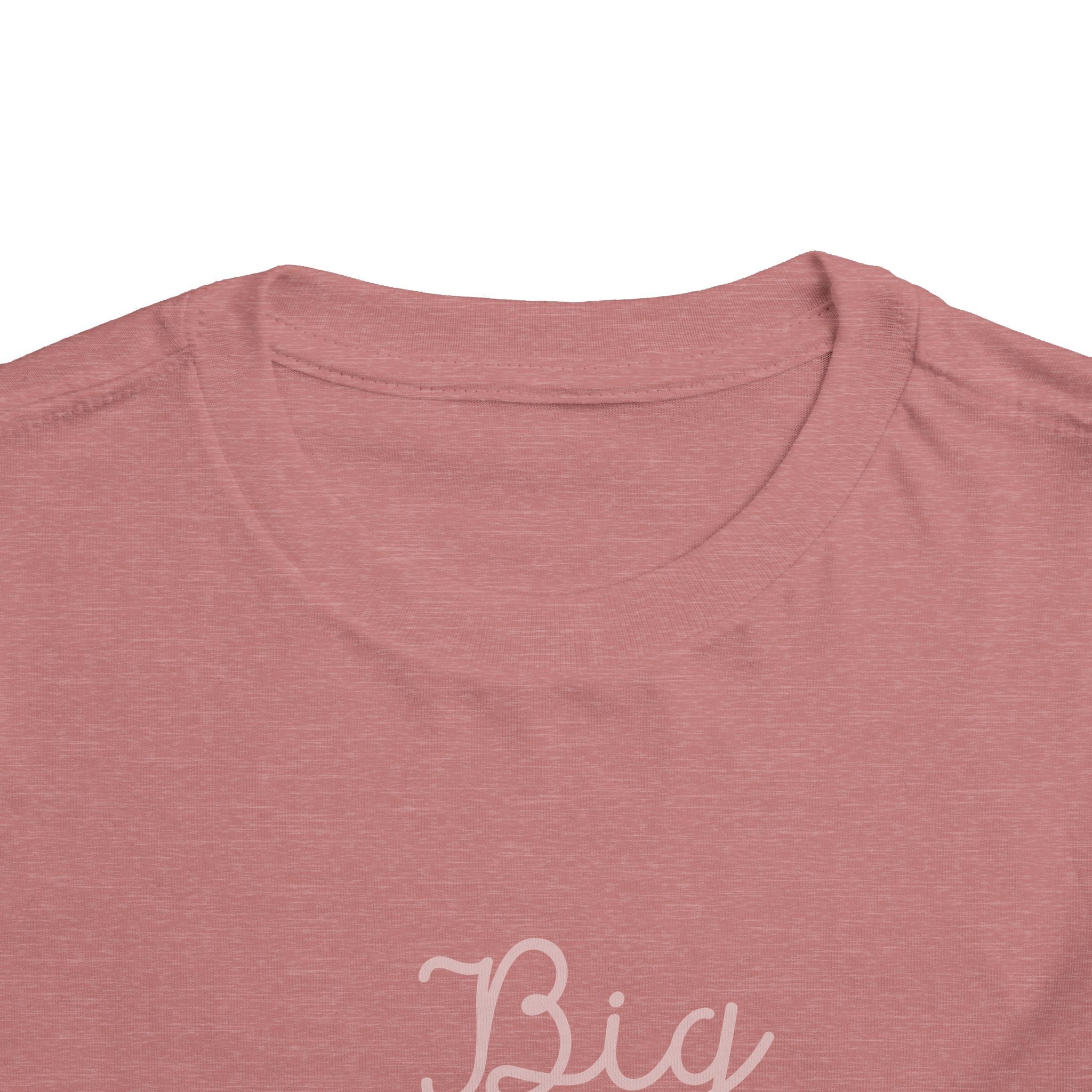 Pink Cursive - Big Sister Baby T-Shirt - Gift for New Siblings, Baby Showers