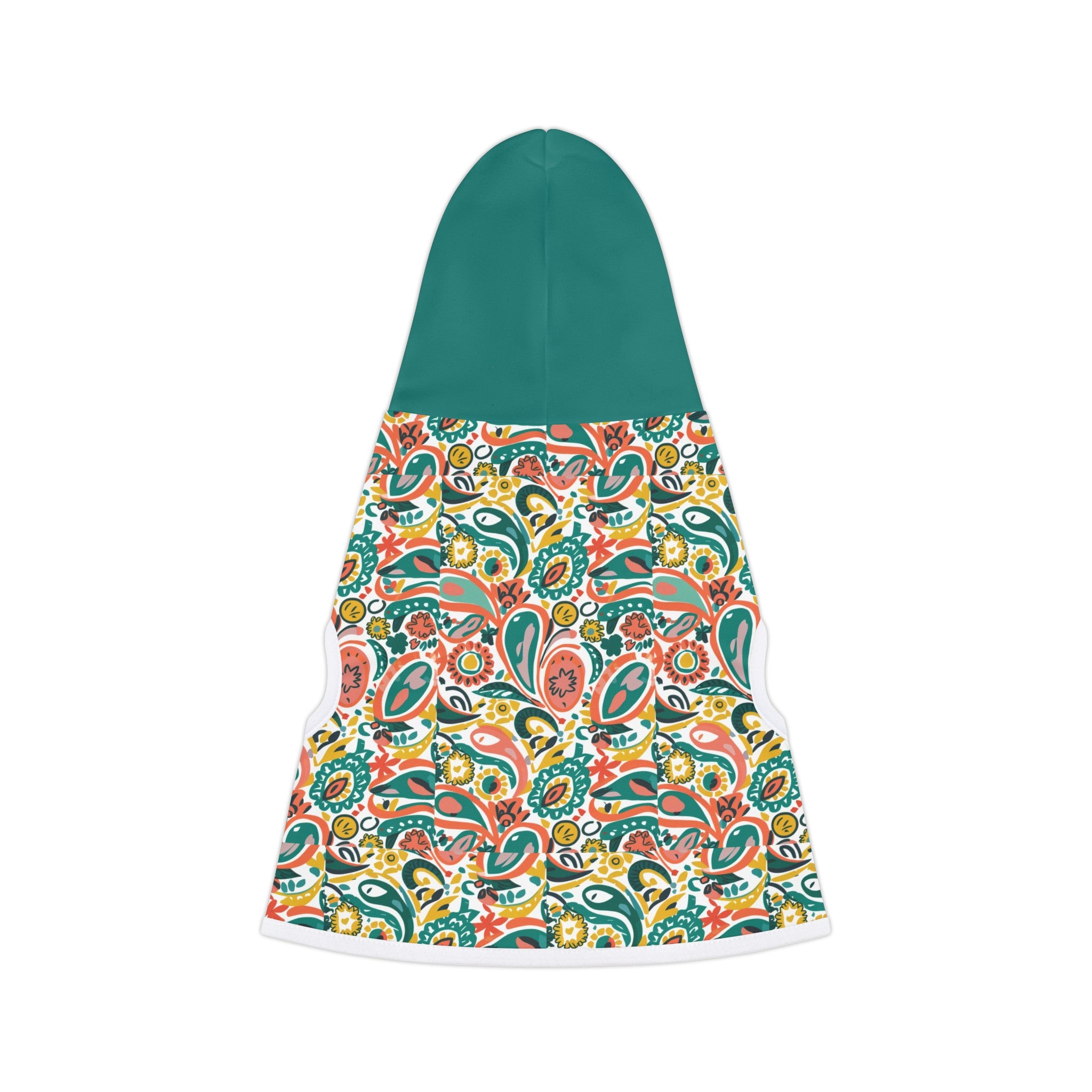 Paisley Persimmon Pet Hoodie
