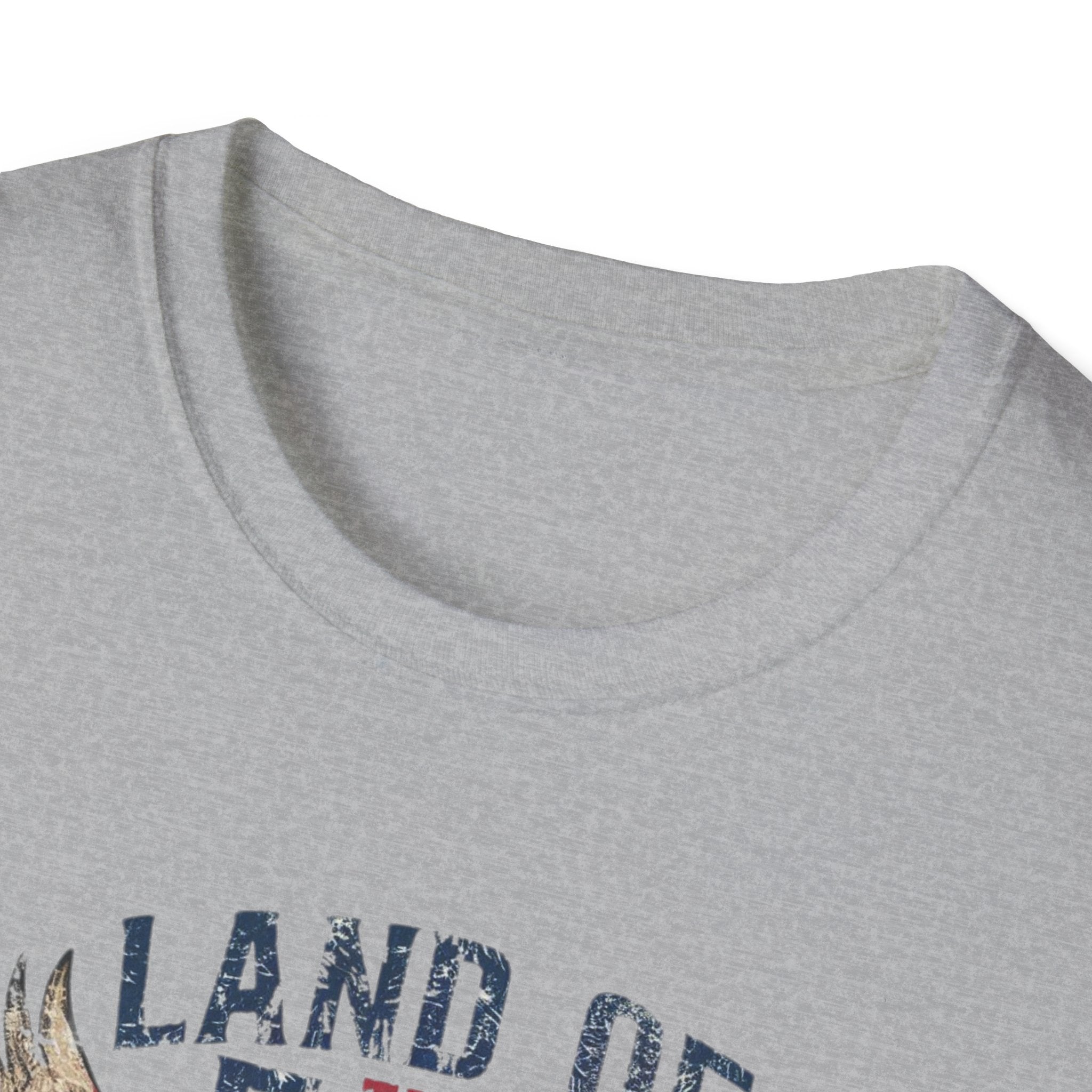 Land of the Free, Because of the Brave - Unisex Softstyle T-Shirt