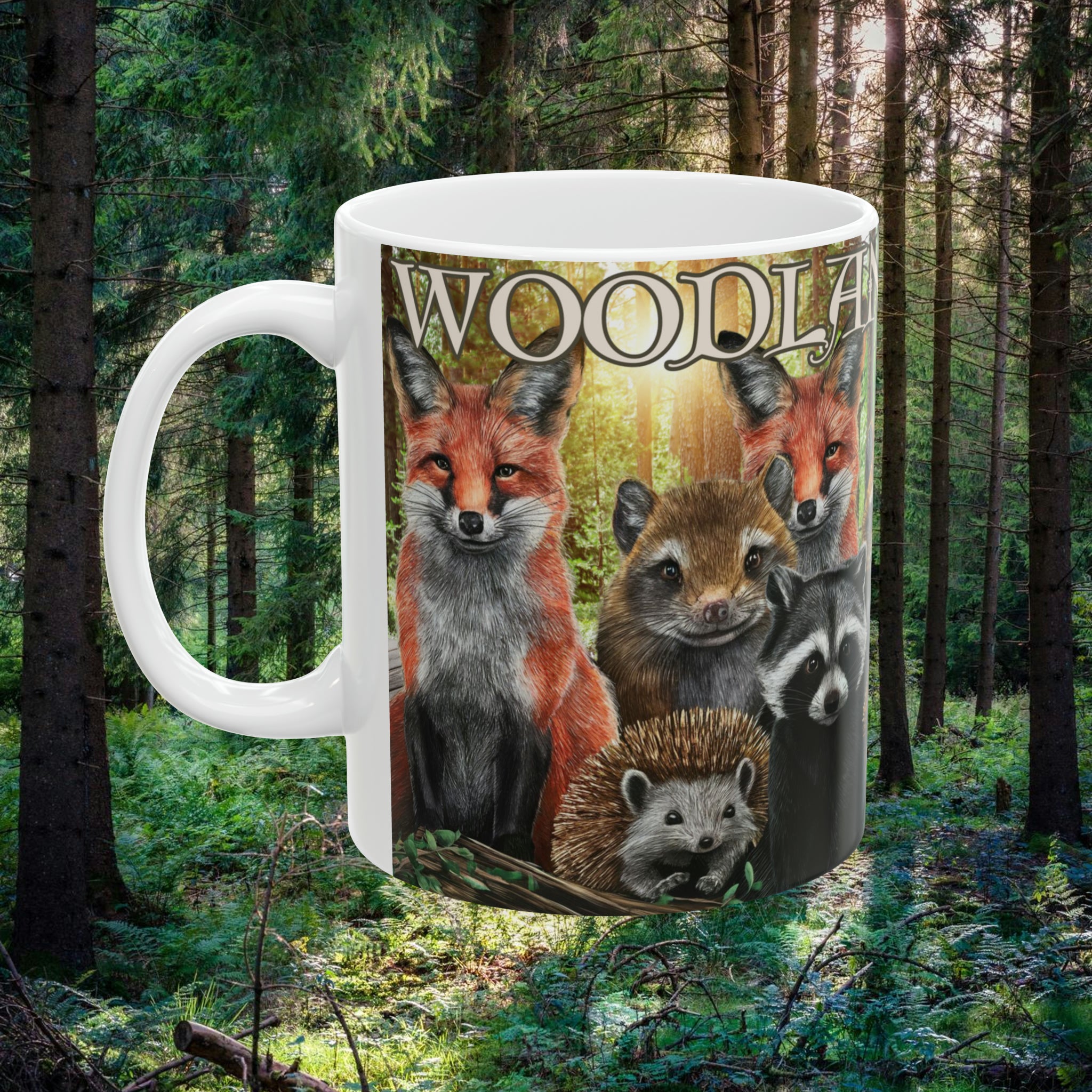Woodland Friends - Ceramic Mug, 11oz - Spruced Roost