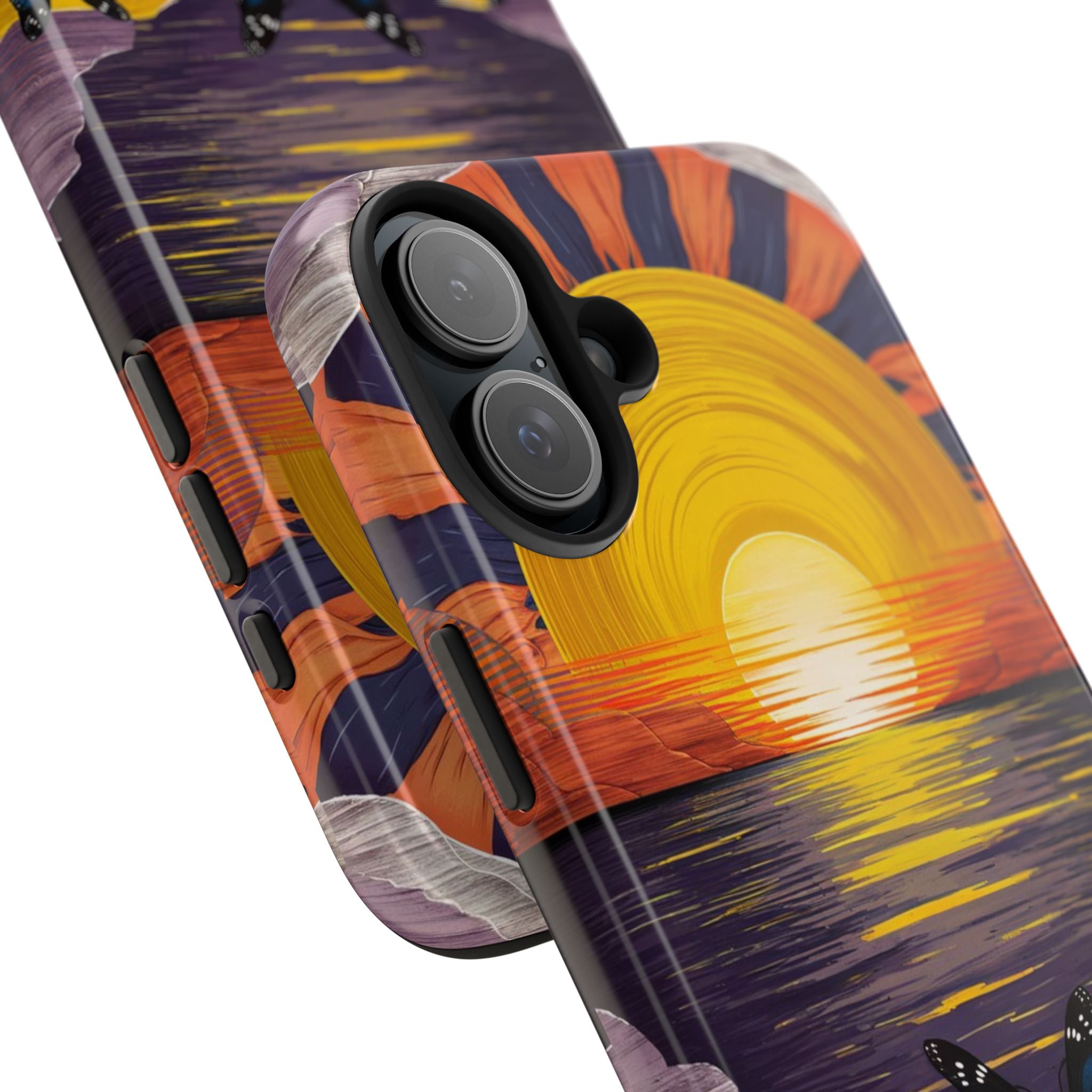 Butterly Sunset Beach - Tough Case for iPhone 14, 15, 16 - Spruced Roost