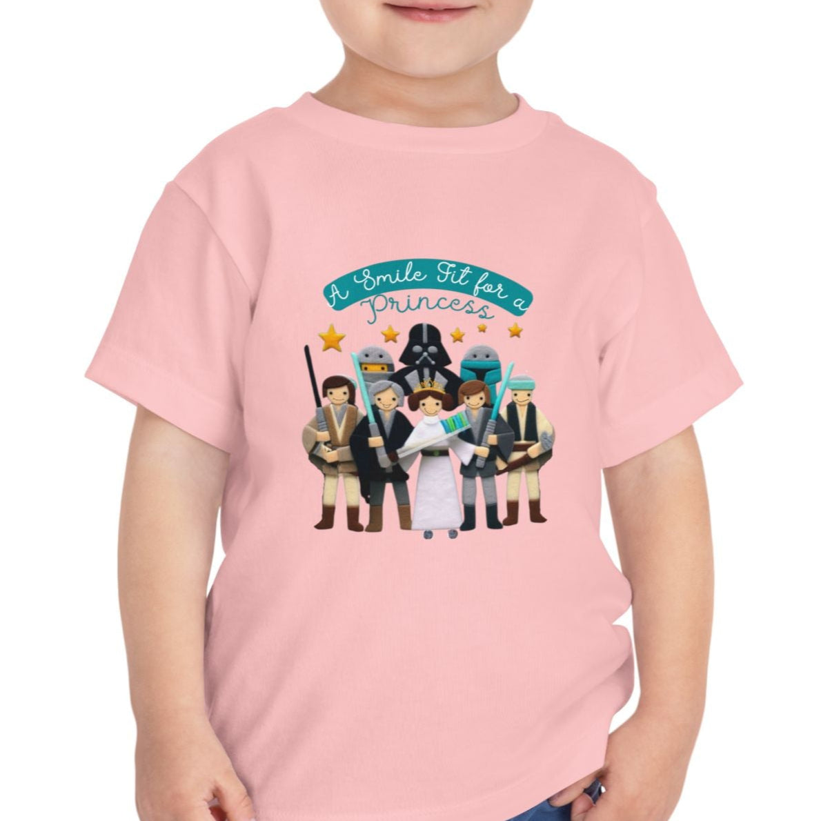 Star Warz - Smile fit for a Princess T-Shirt - 2T, 3T, 4T, 5T
