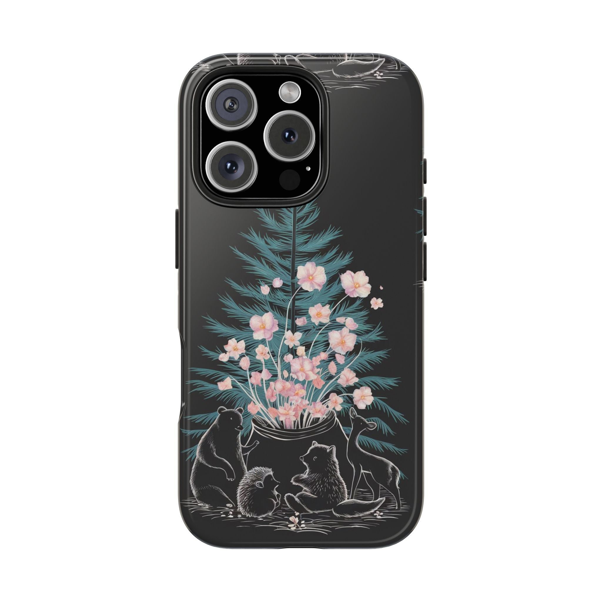 Campfire Woodland Friends - Tough Case for iPhone 14, 15, 16 - Spruced Roost