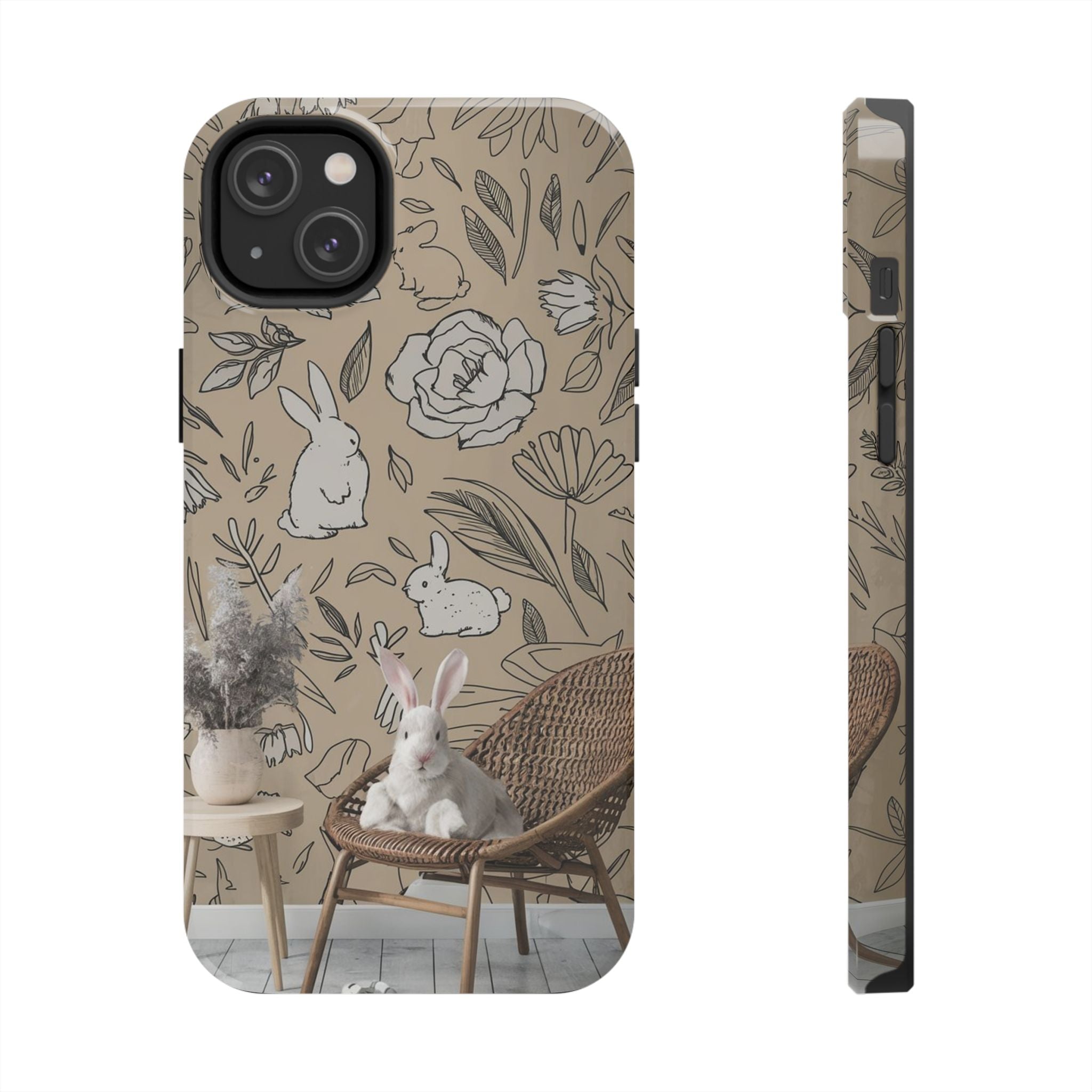 Bunny Business - Tough Case for iPhone 14, 15, 16 - Spruced Roost