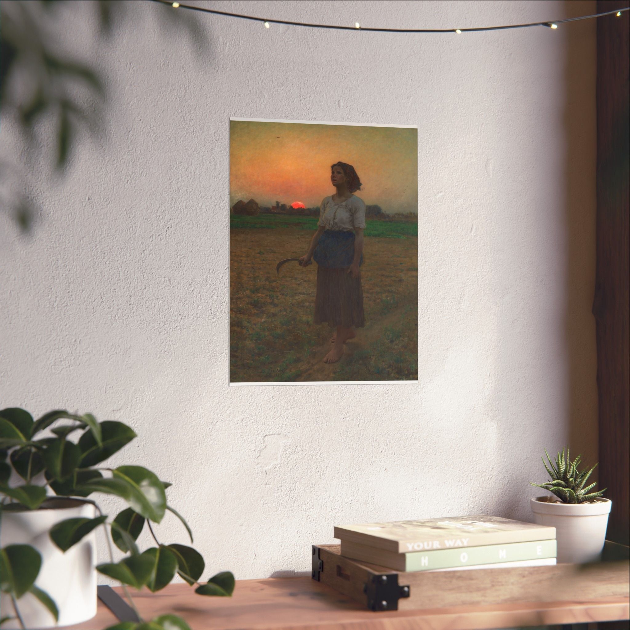 Le Breton Sunset Harvest Hope Art Poster | Matte Vertical Print for Home Decor
