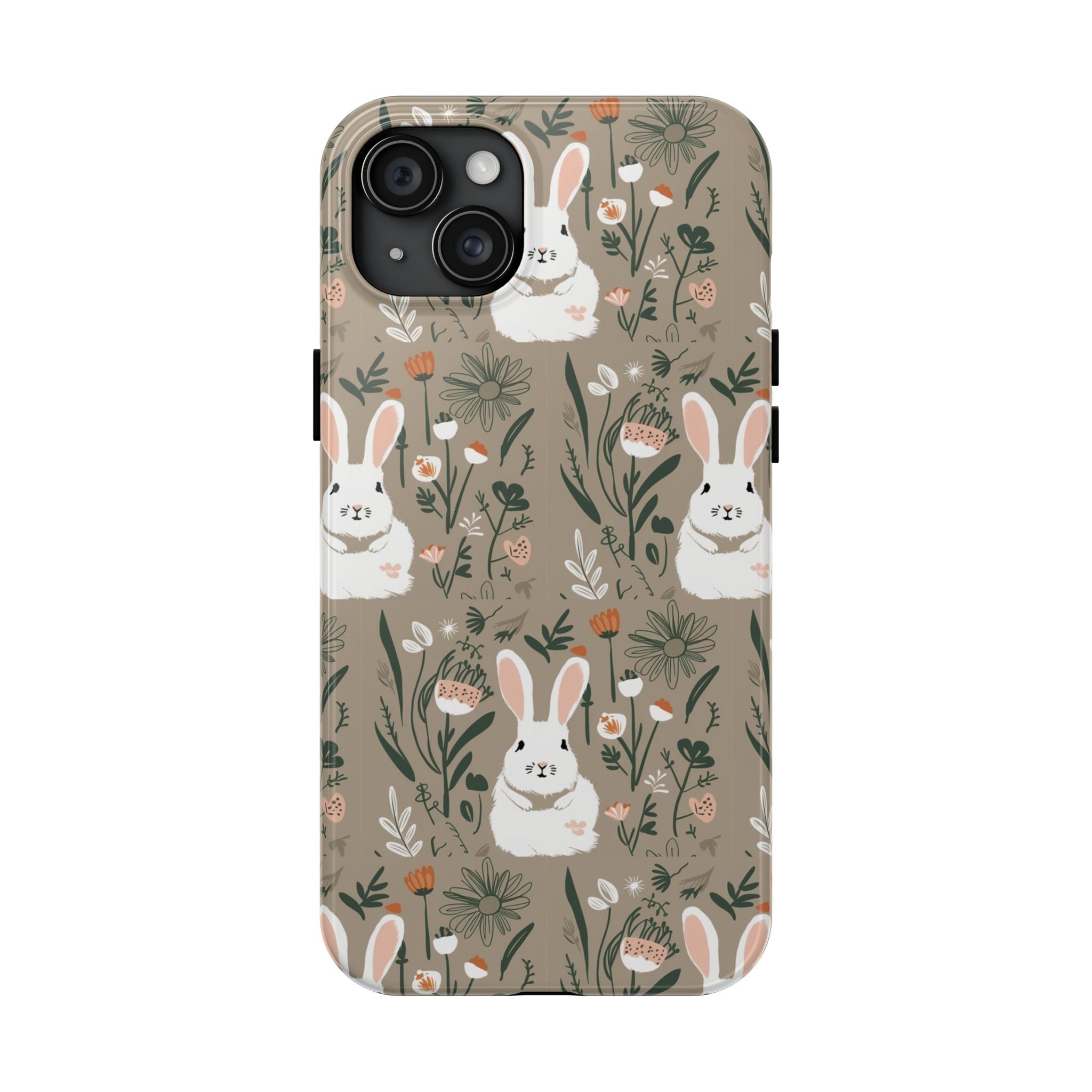 Felt Cotton Tails - Tough Case for iPhone 14, 15, 16 - Spruced Roost