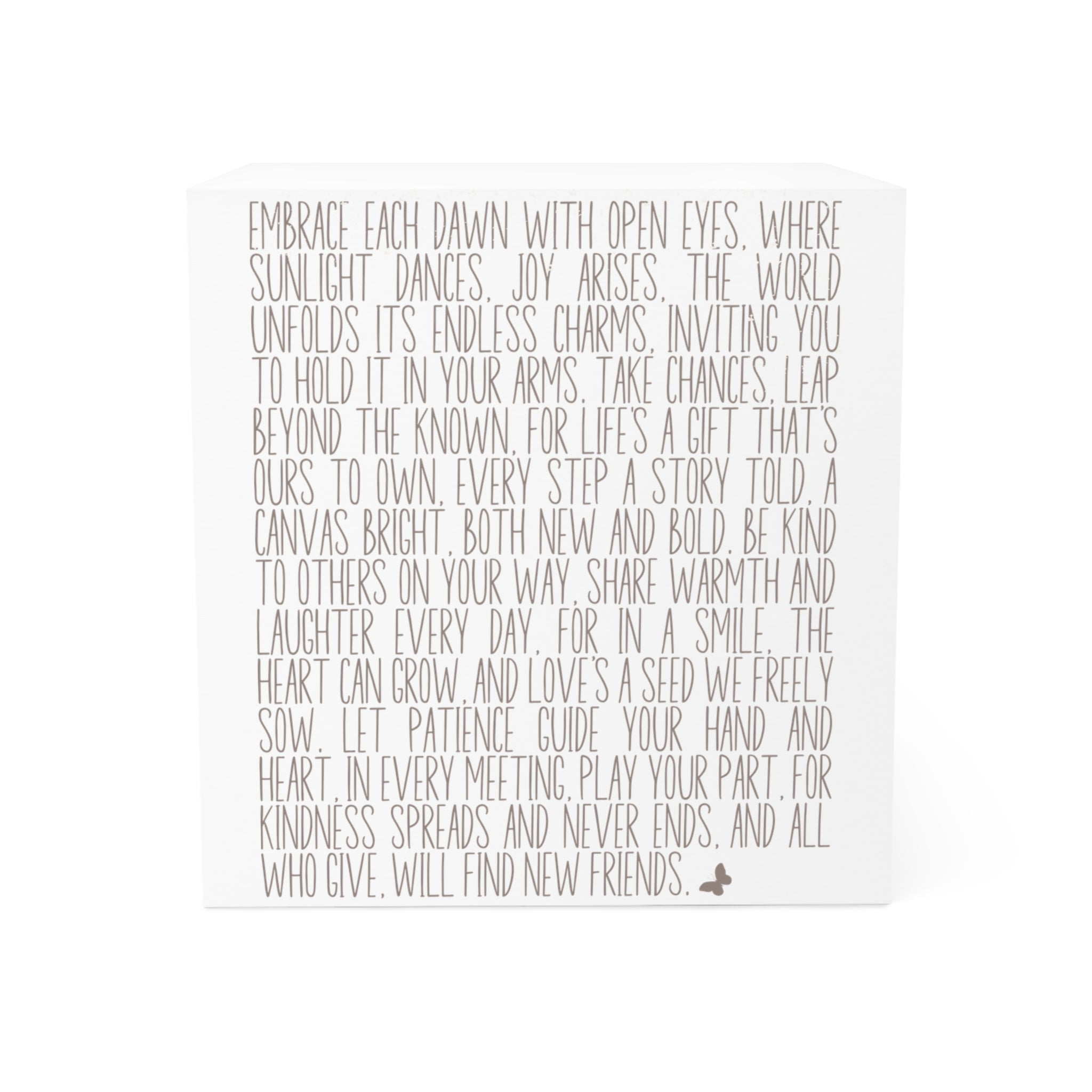 Secret to Life Note Cube