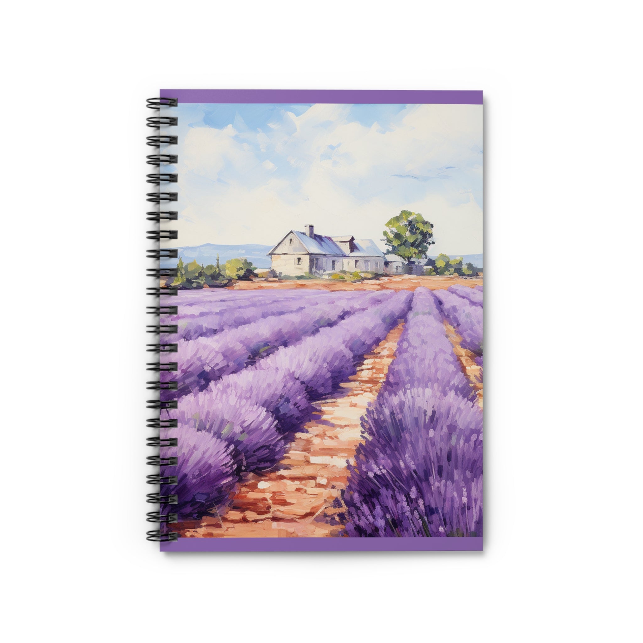 Lavender for Miles - Spiral Notebook - Ruled Line - Spruced Roost