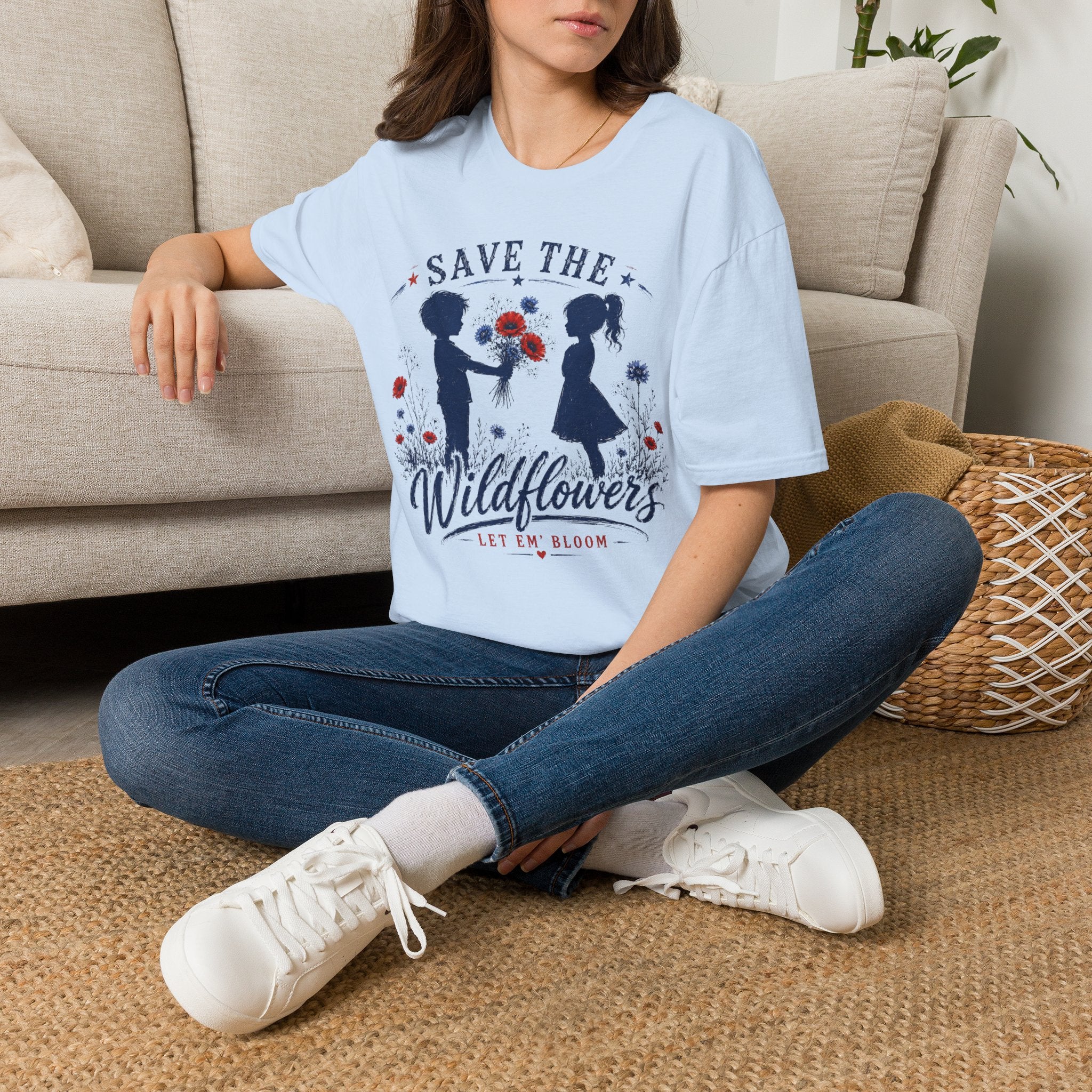 Save the Wildflowers T‑Shirt — Floral Conservation Tee