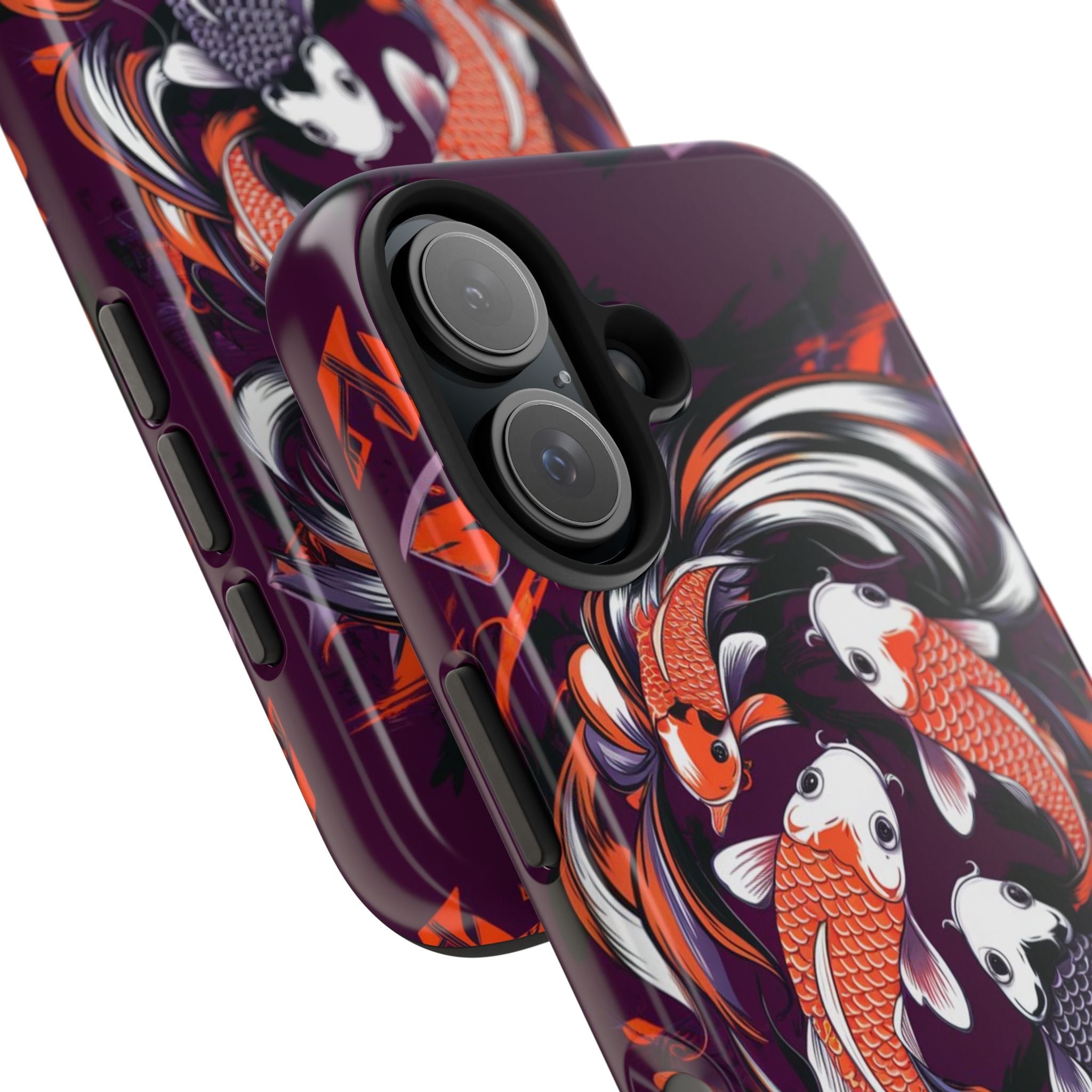 Koi Fish Purple - Tough Case for iPhone 14, 15, 16 - Spruced Roost