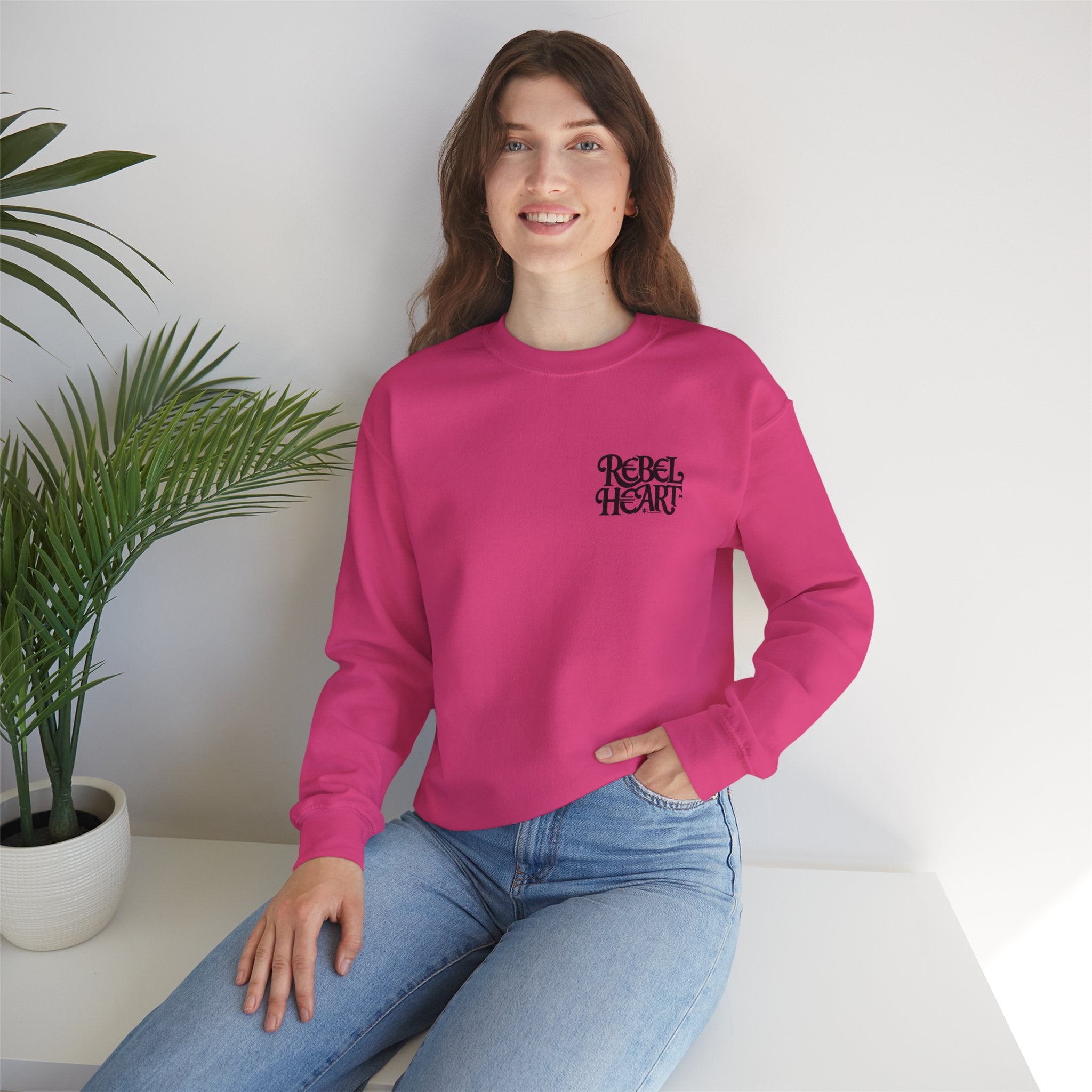 Rebel Heart - Unisex Heavy Blend™ Crewneck Sweatshirt for Everyday Wear