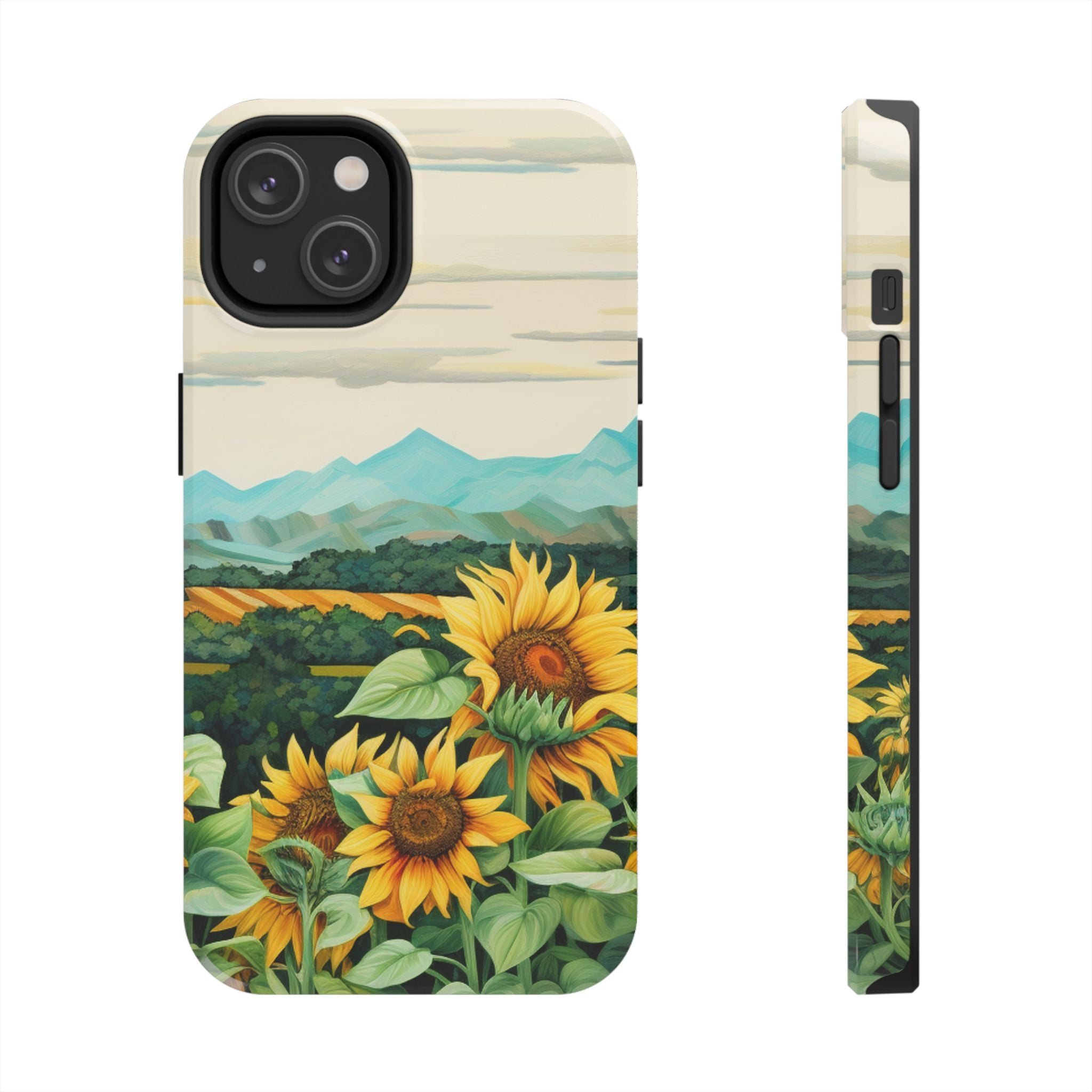 Mountain View Sunflowers - Tough Case for iPhone 14, 15, 16