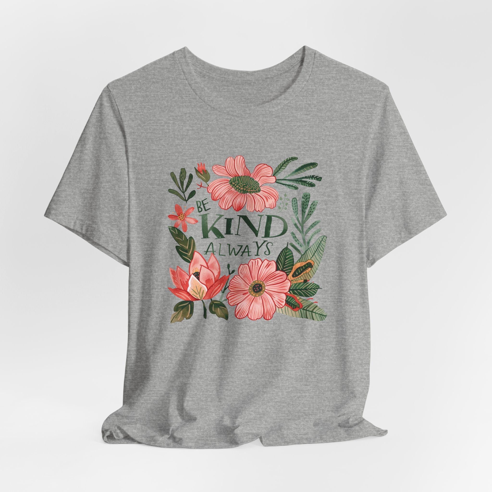 "Be Kind" - Floral Unisex Short Sleeve Tee